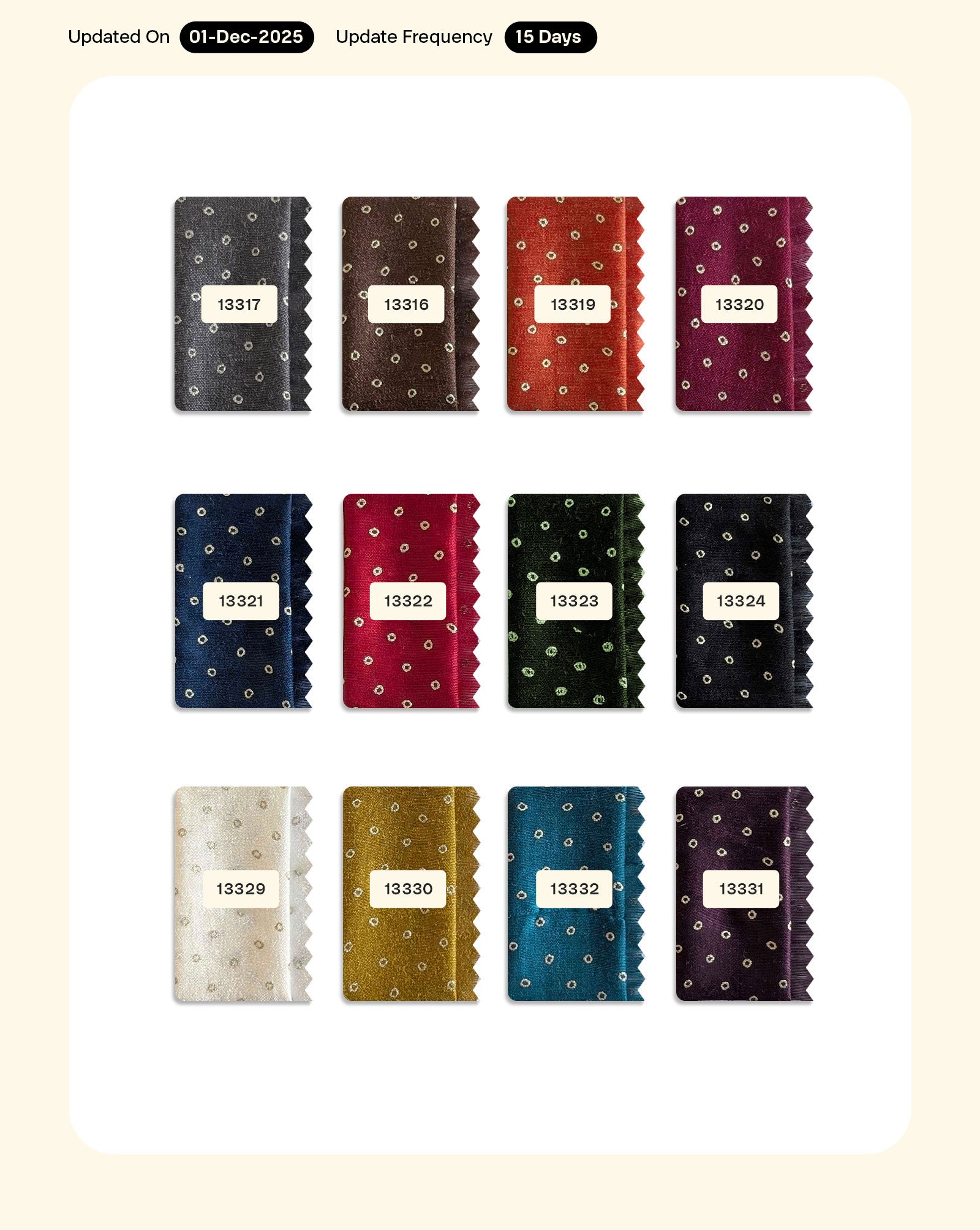 Poly Foil Chanderi Fabric - 16 kg