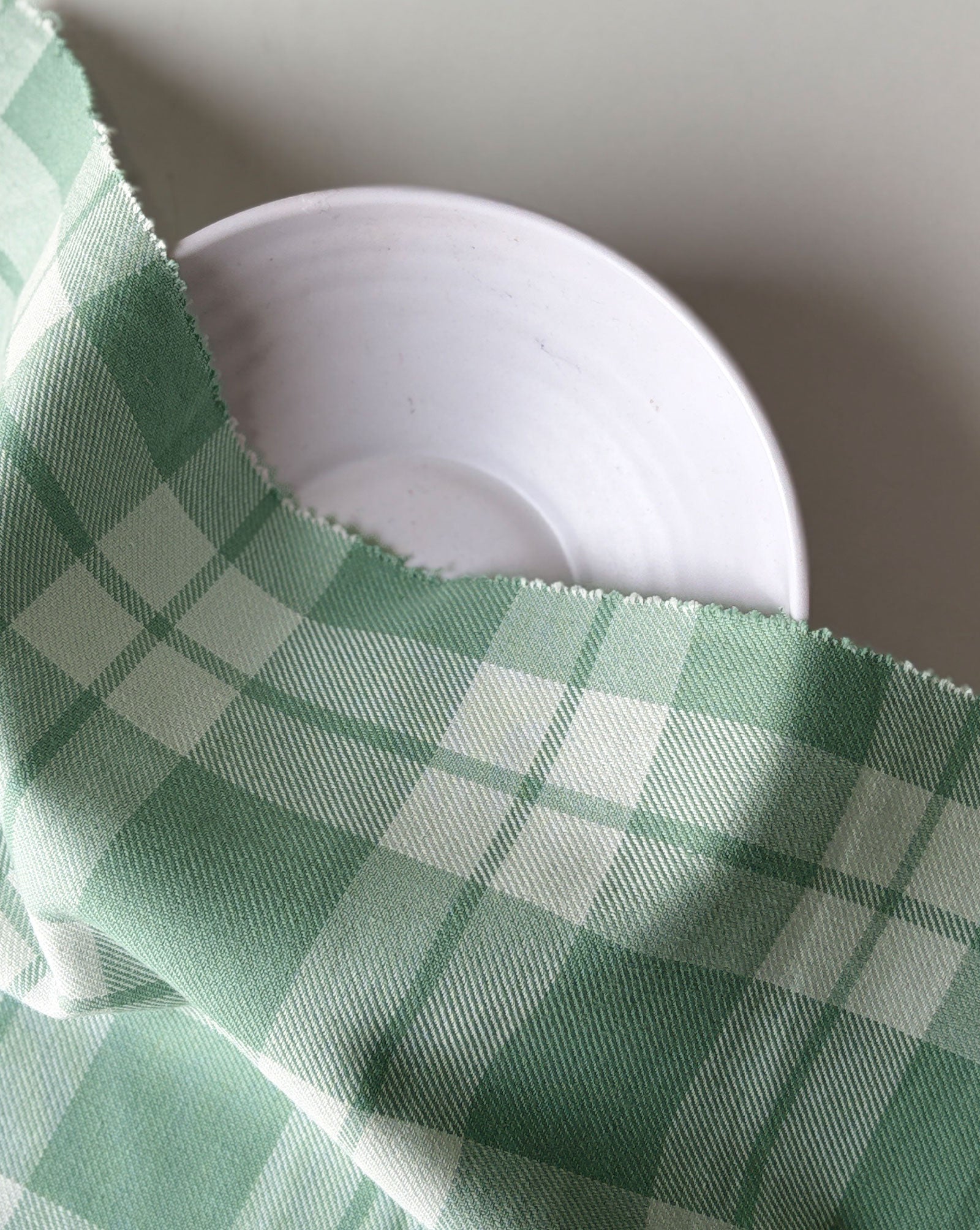 2/20s Agave Green Cotton Yarn Dyed Twill Fabric 56"