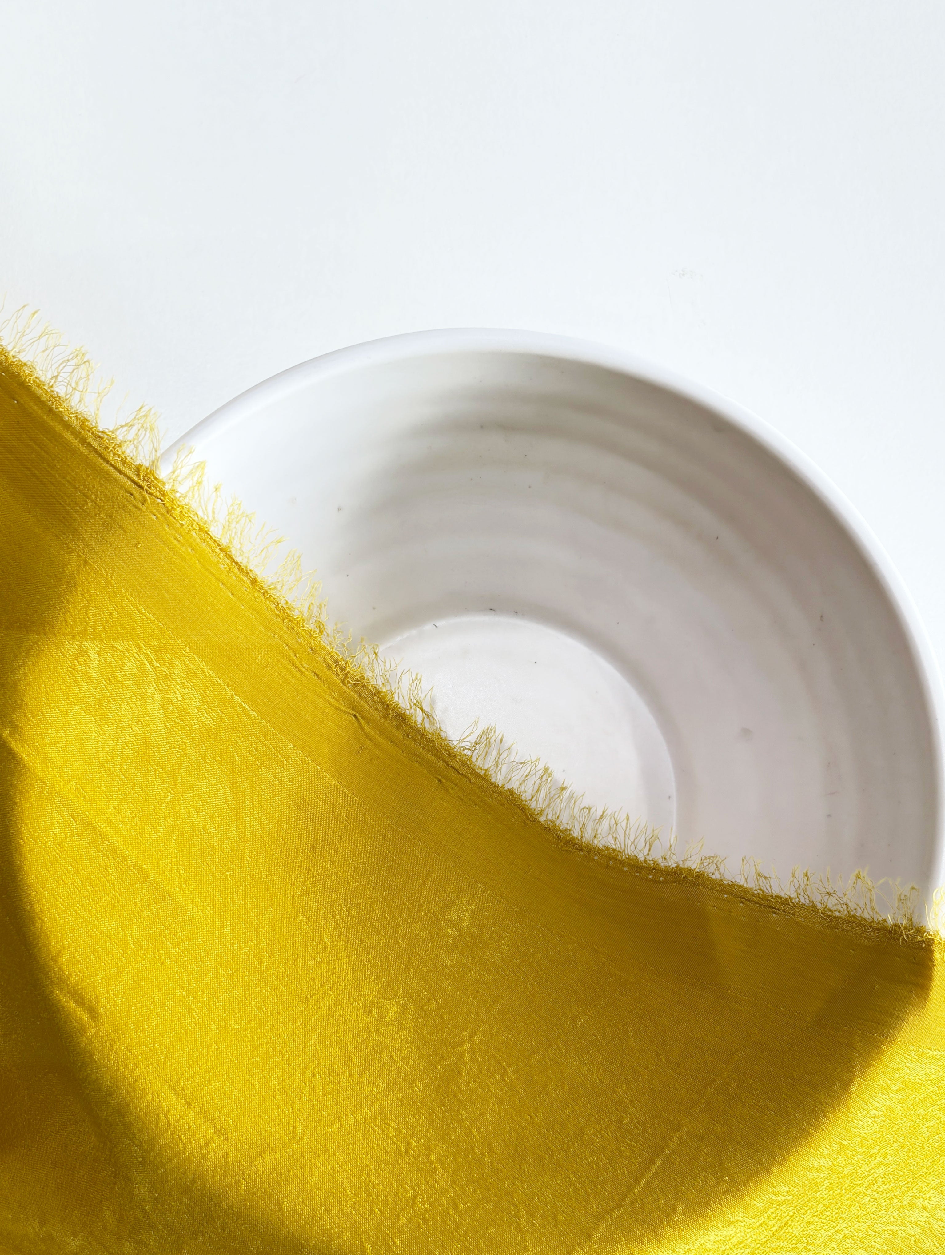 Yellow Poly Suede Mill Dyed Fabric 46" - 10 kg