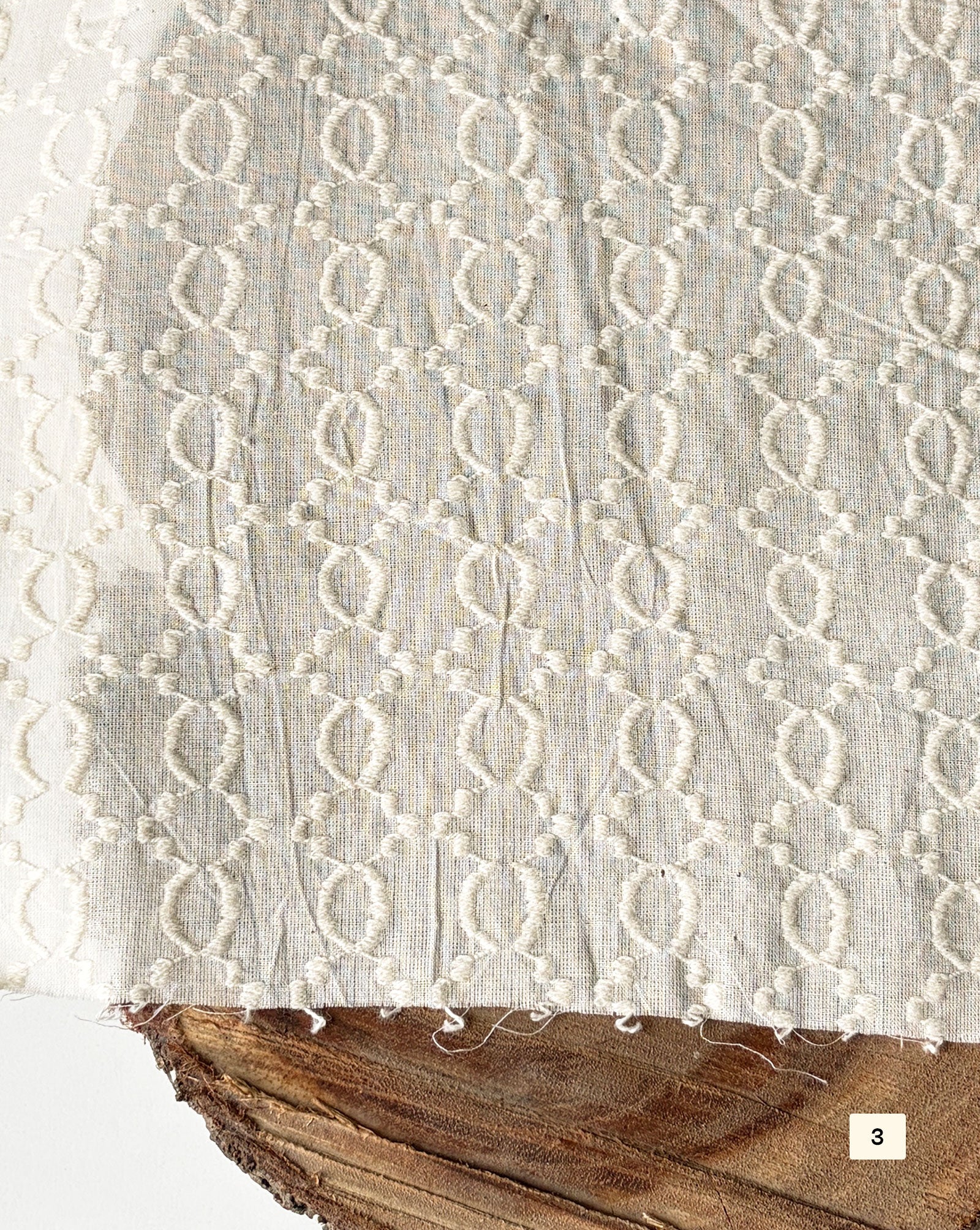 Greige Cotton Dobby fabric 48"