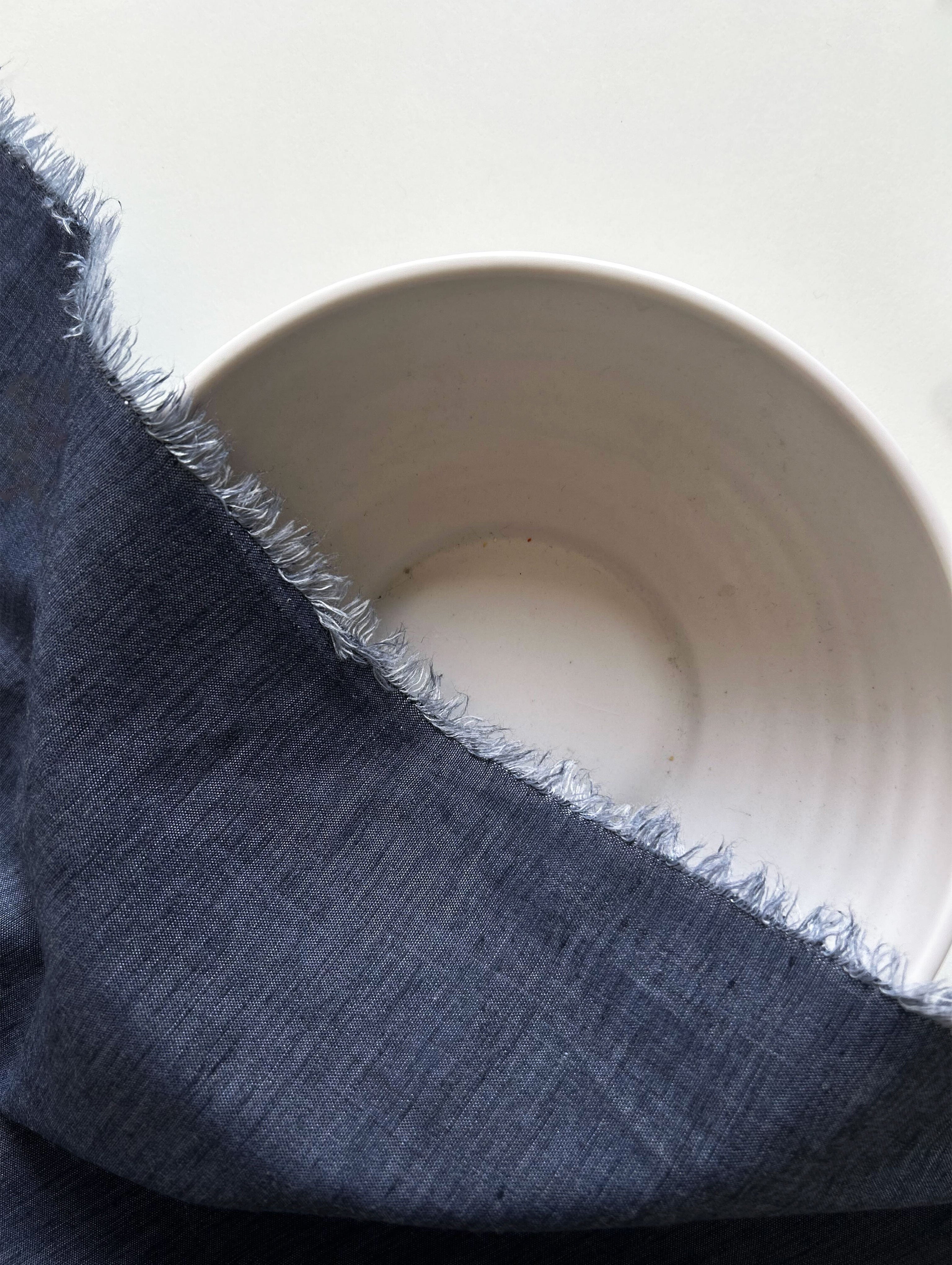 Blue Blended Cotton Yarn Dyed Denim Fabric 57"
