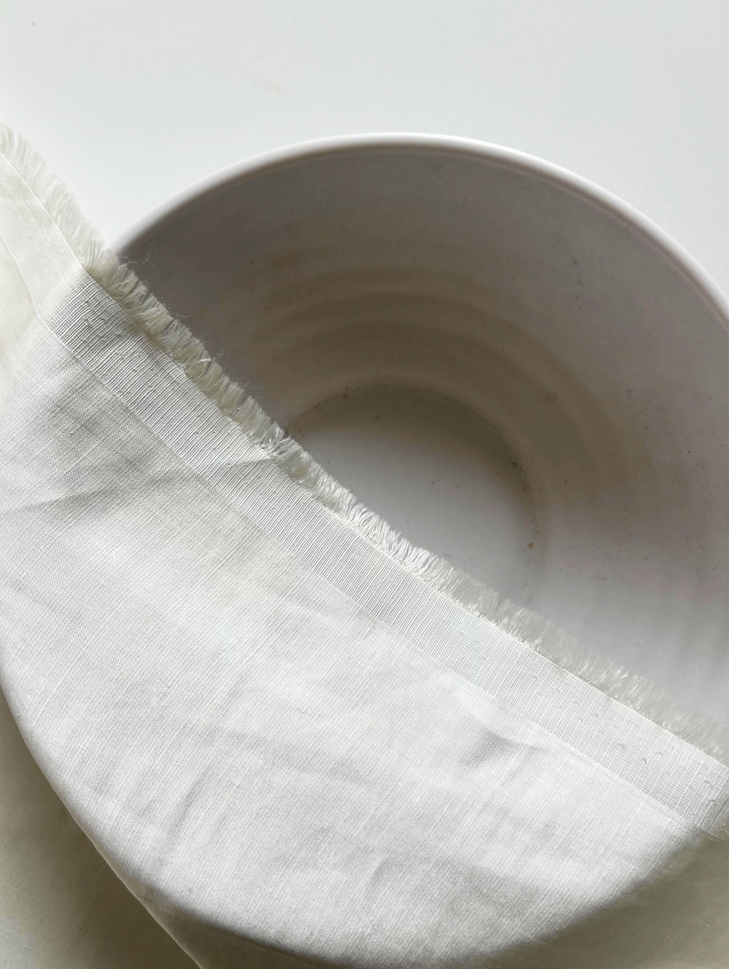 Off-White Viscose Linen Satin Mill Dyed Fabric 58" - 18.5 kg