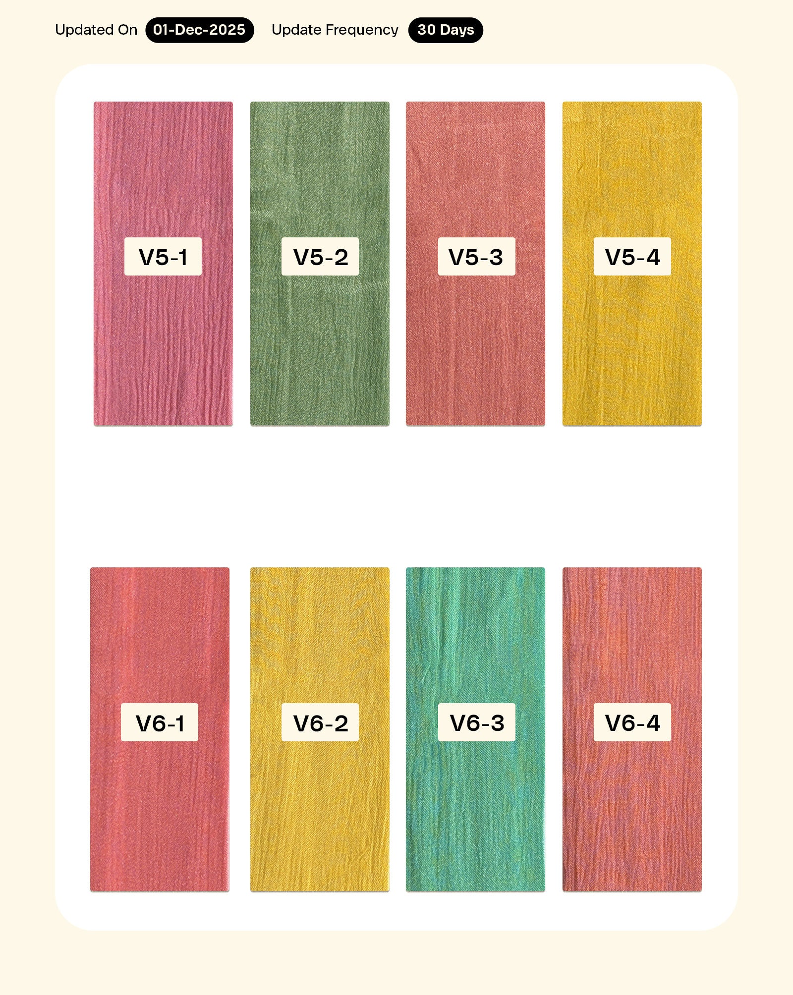 Viscose Chinnon Chiffon Mill Dyed Fabric 42" - 6 kg