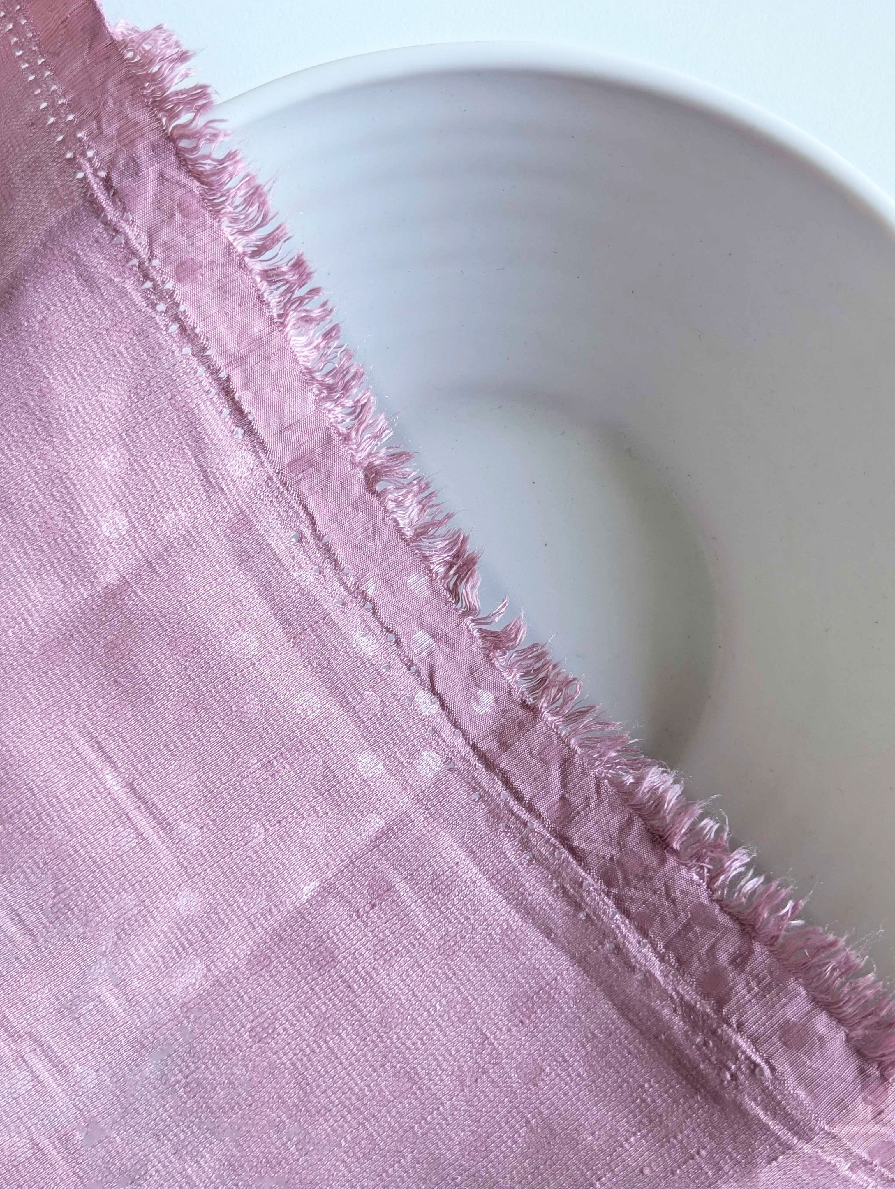 Purple Poly Slub Polka Dot Fabric - 18 kg
