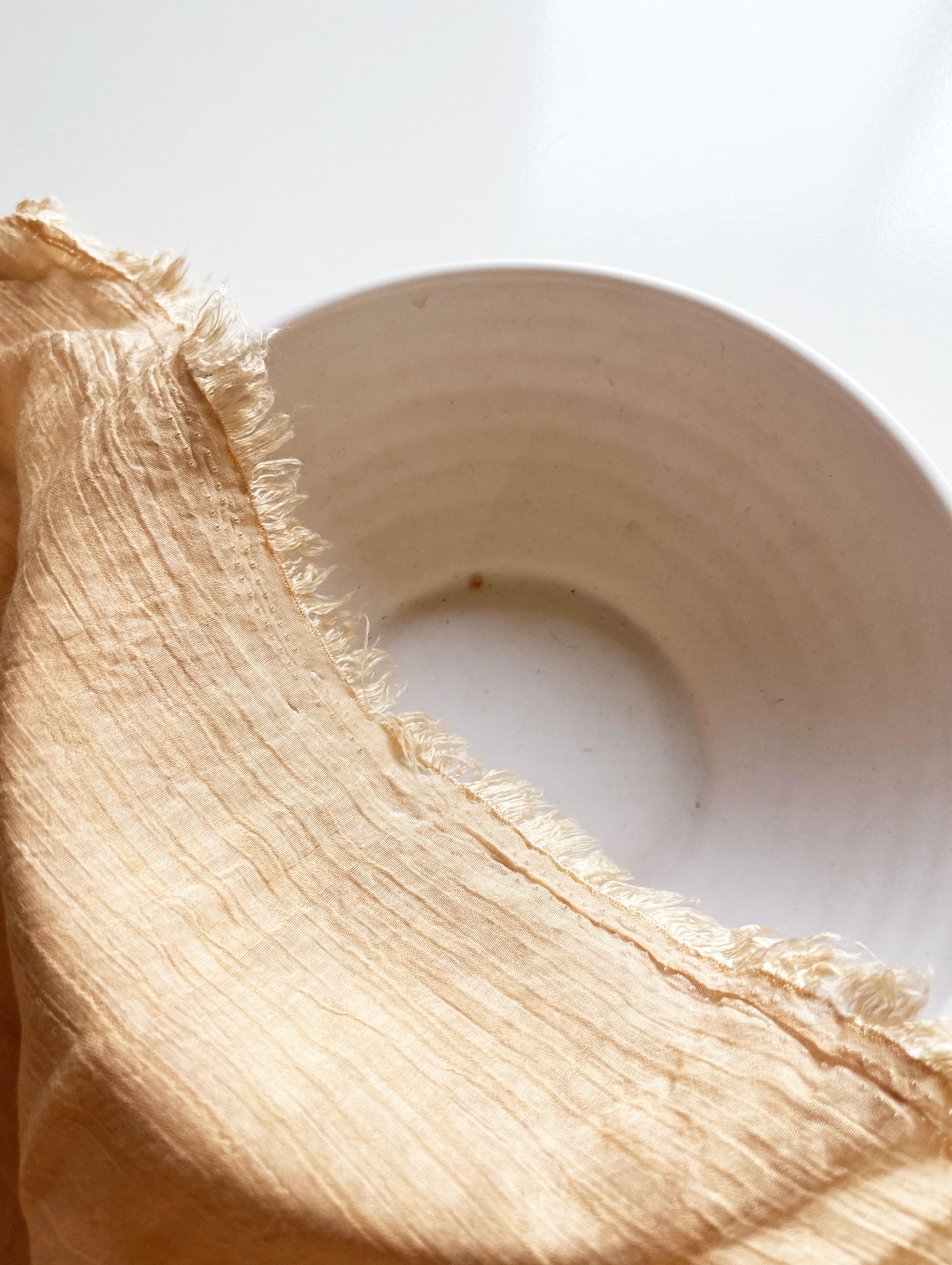 Yellow Viscose Nylon Crushed Mill Dyed Fabric 58"