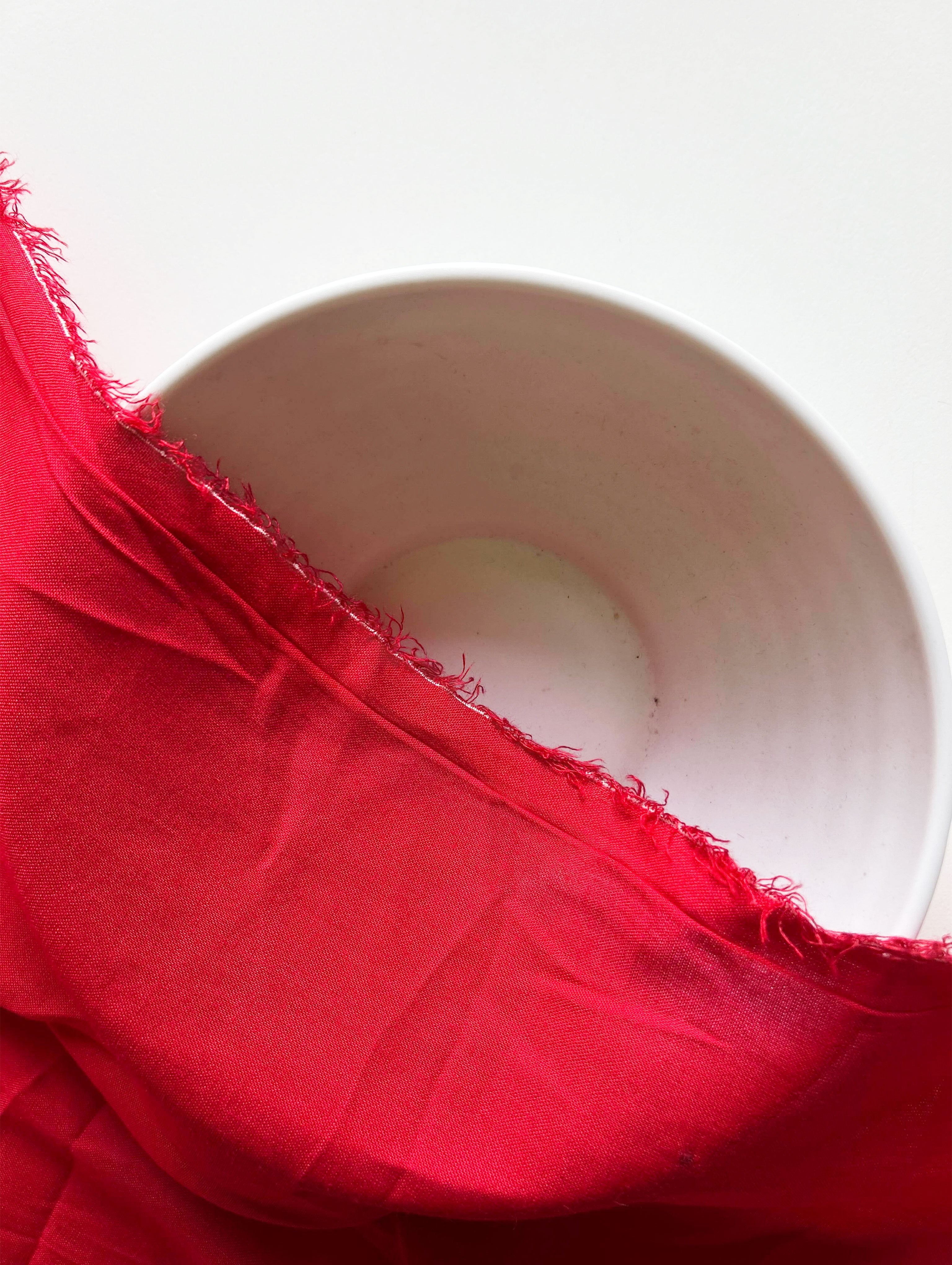 Red Dyed 30s (68 x 60) Birla Viscose Fabric