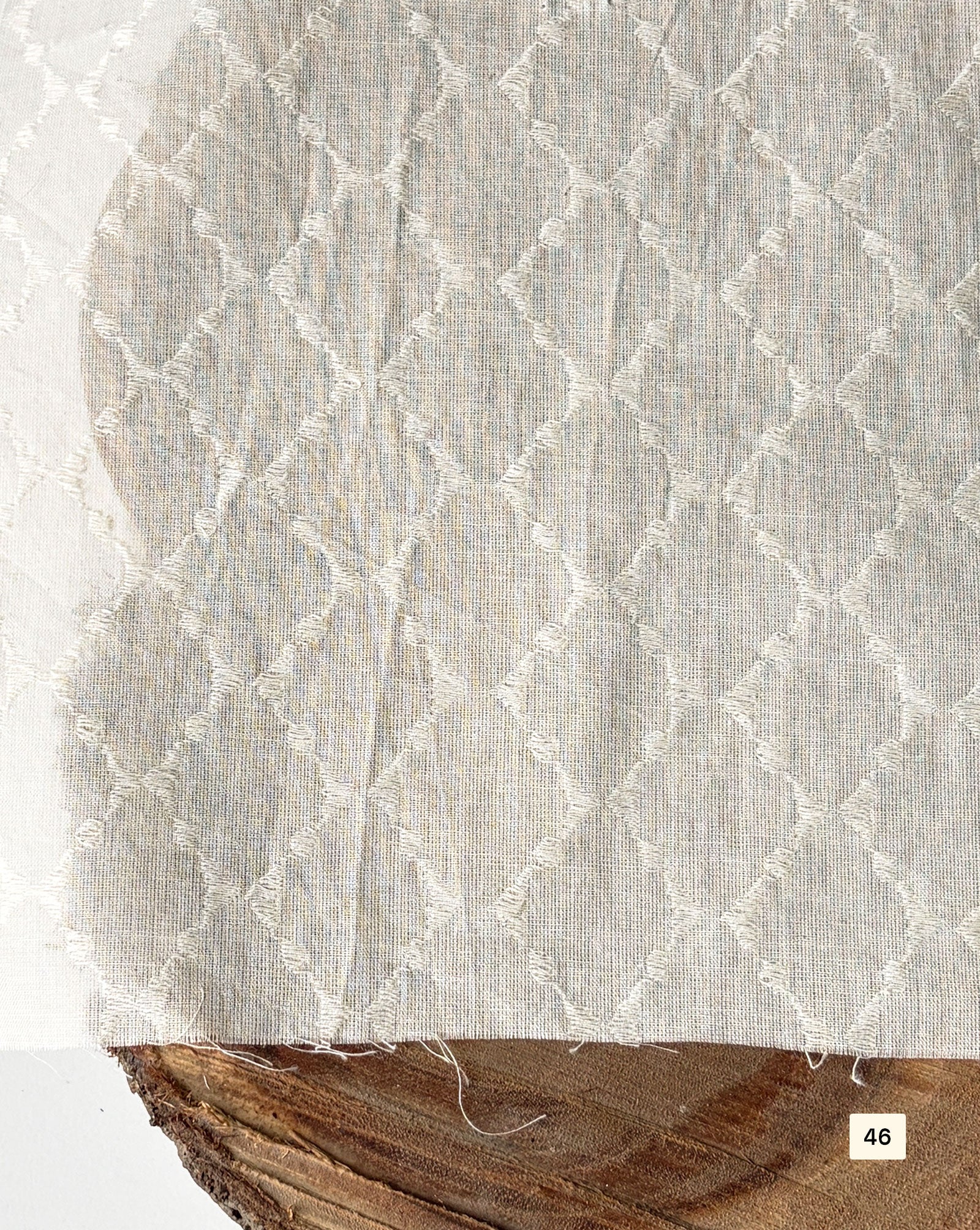 Greige Cotton Dobby fabric 48"