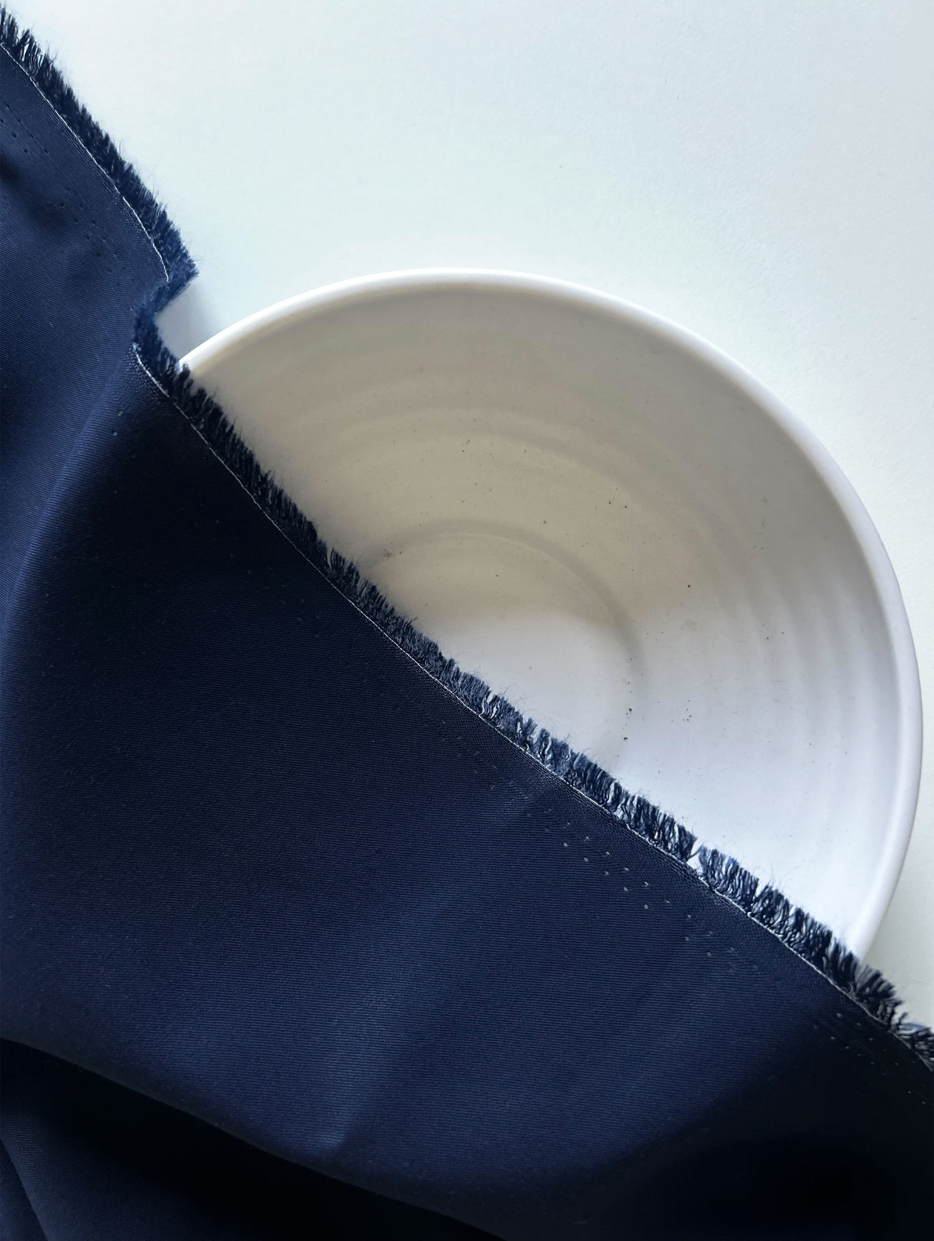 Navy Blue Lenzing Modal Twill Mill Dyed Fabric 58"