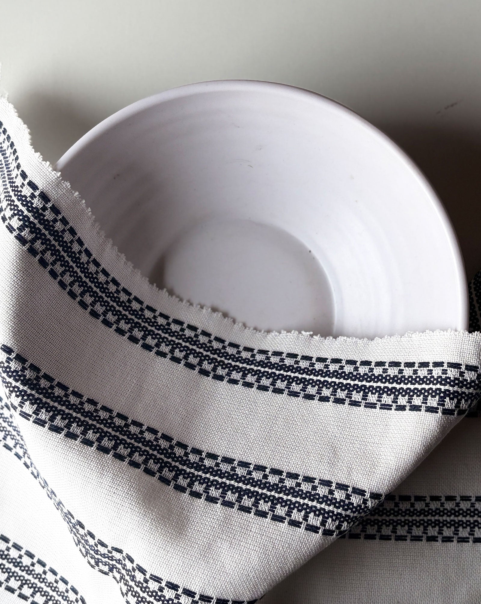 Navy Yarn Dyed Cotton Dobby Fabric 56"