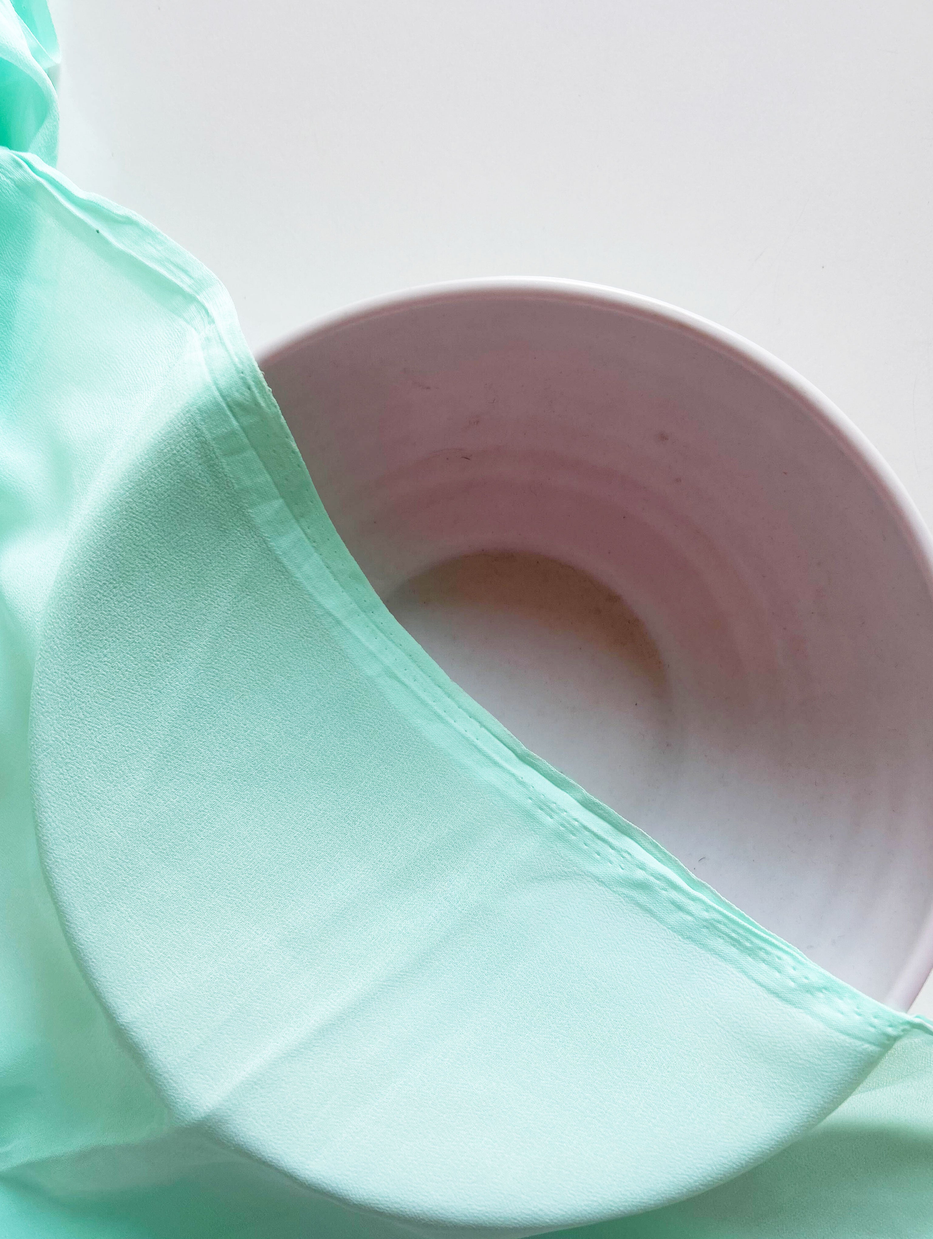 Turquoise Poly Faux Georgette Mill Dyed Fabric - 7 kg