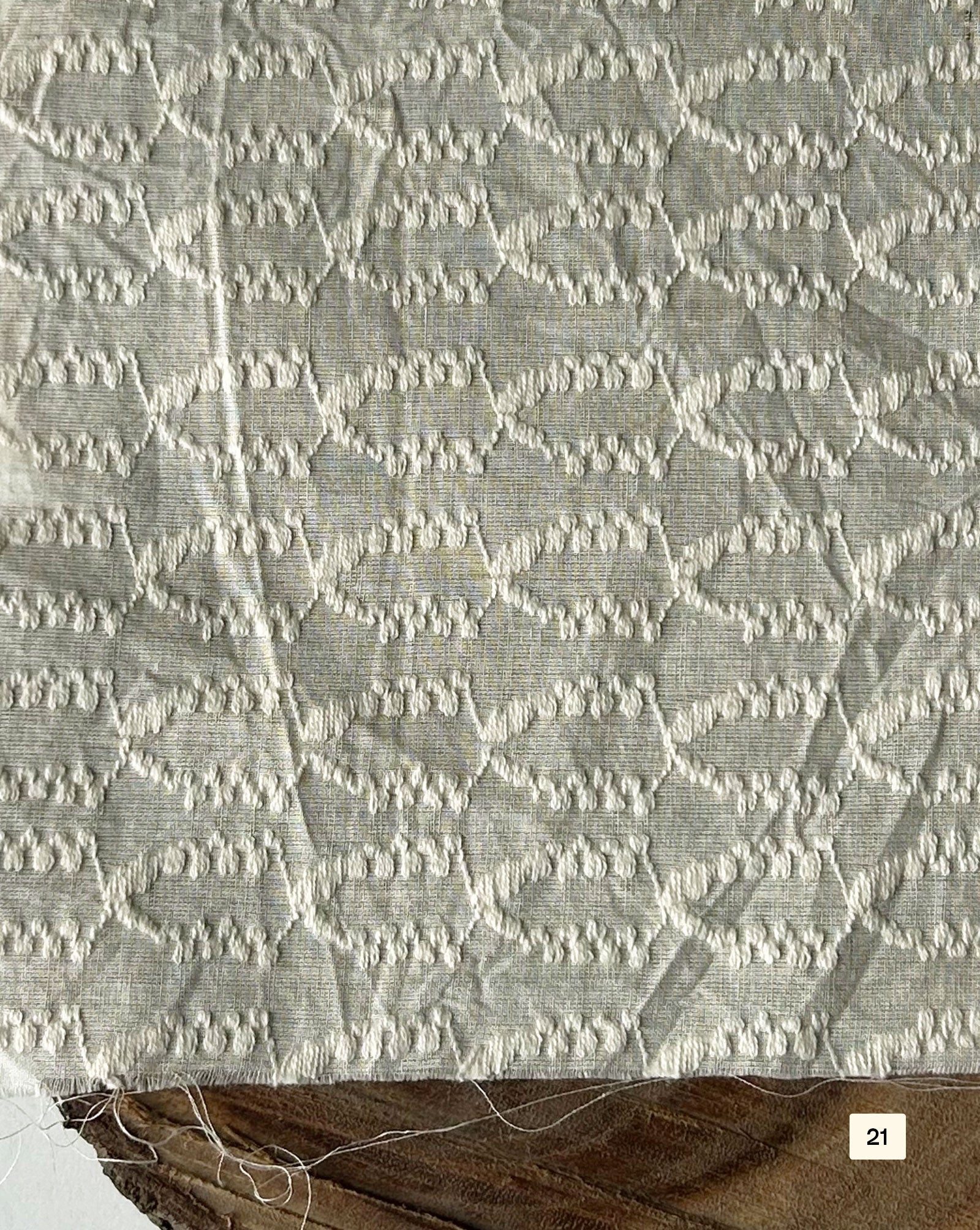 Greige Cotton Dobby fabric 48"