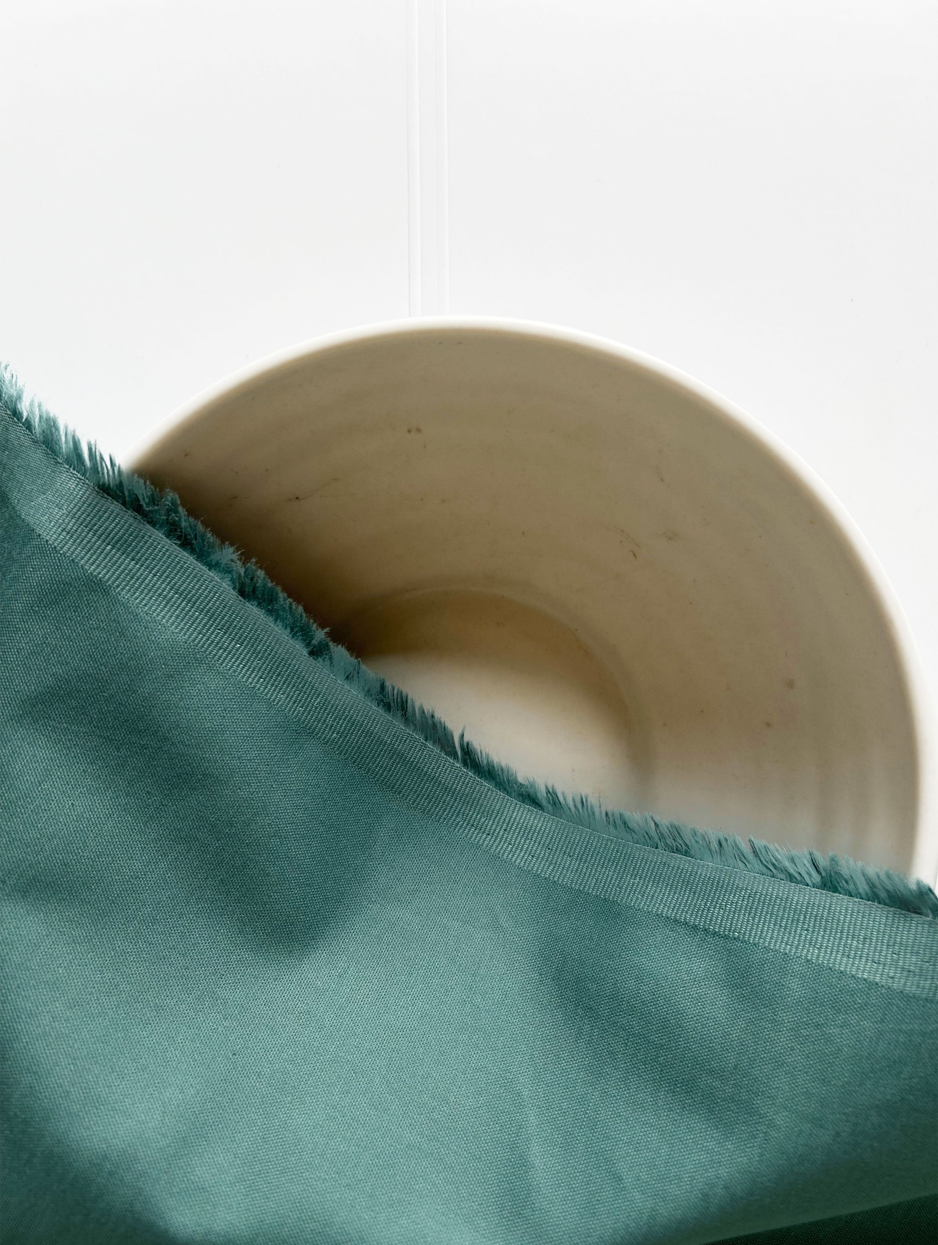 Teal Cotton Lycra Mill Dyed Fabric 56"