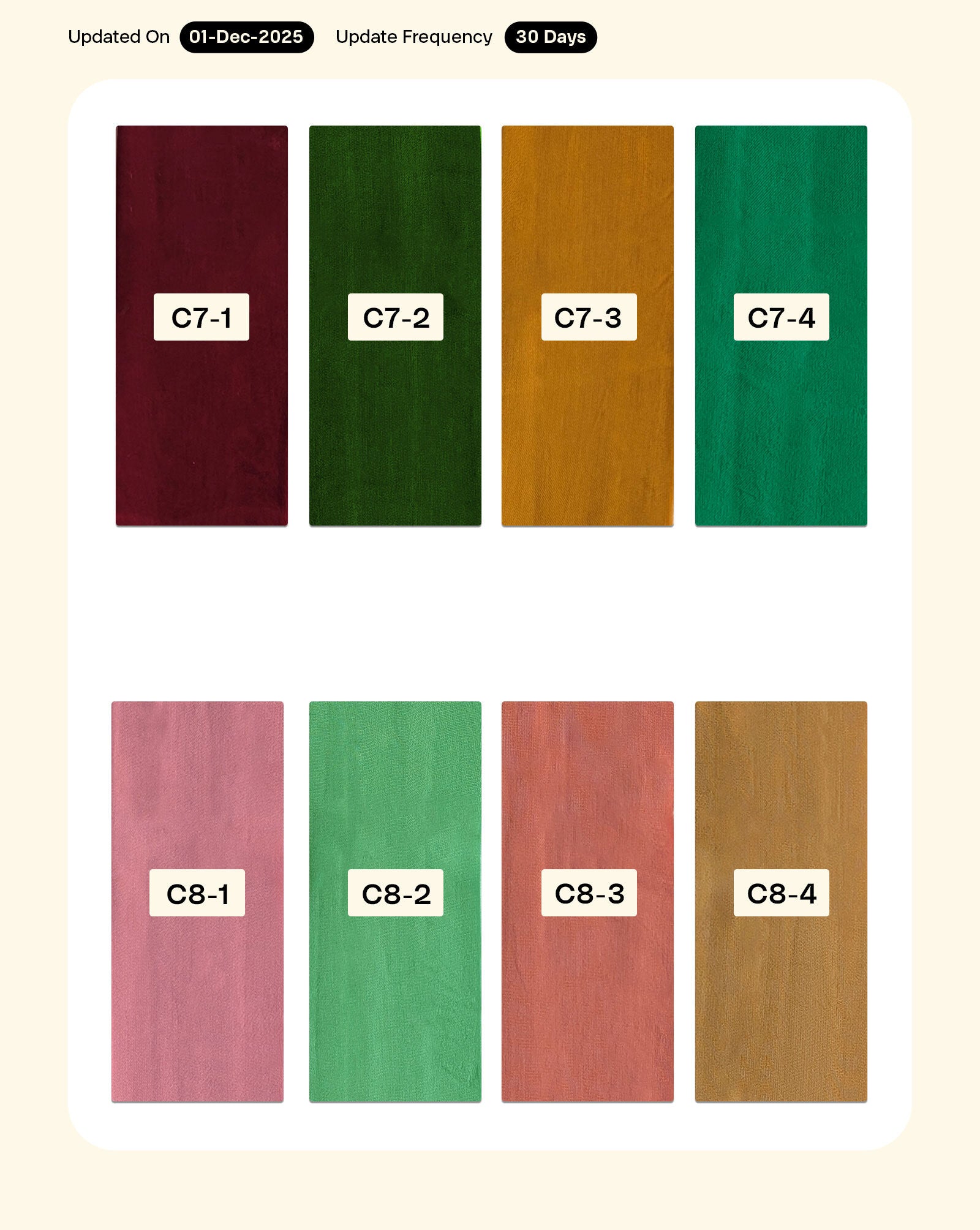 Viscose Natural Crepe Mill Dyed Fabric 8 kg