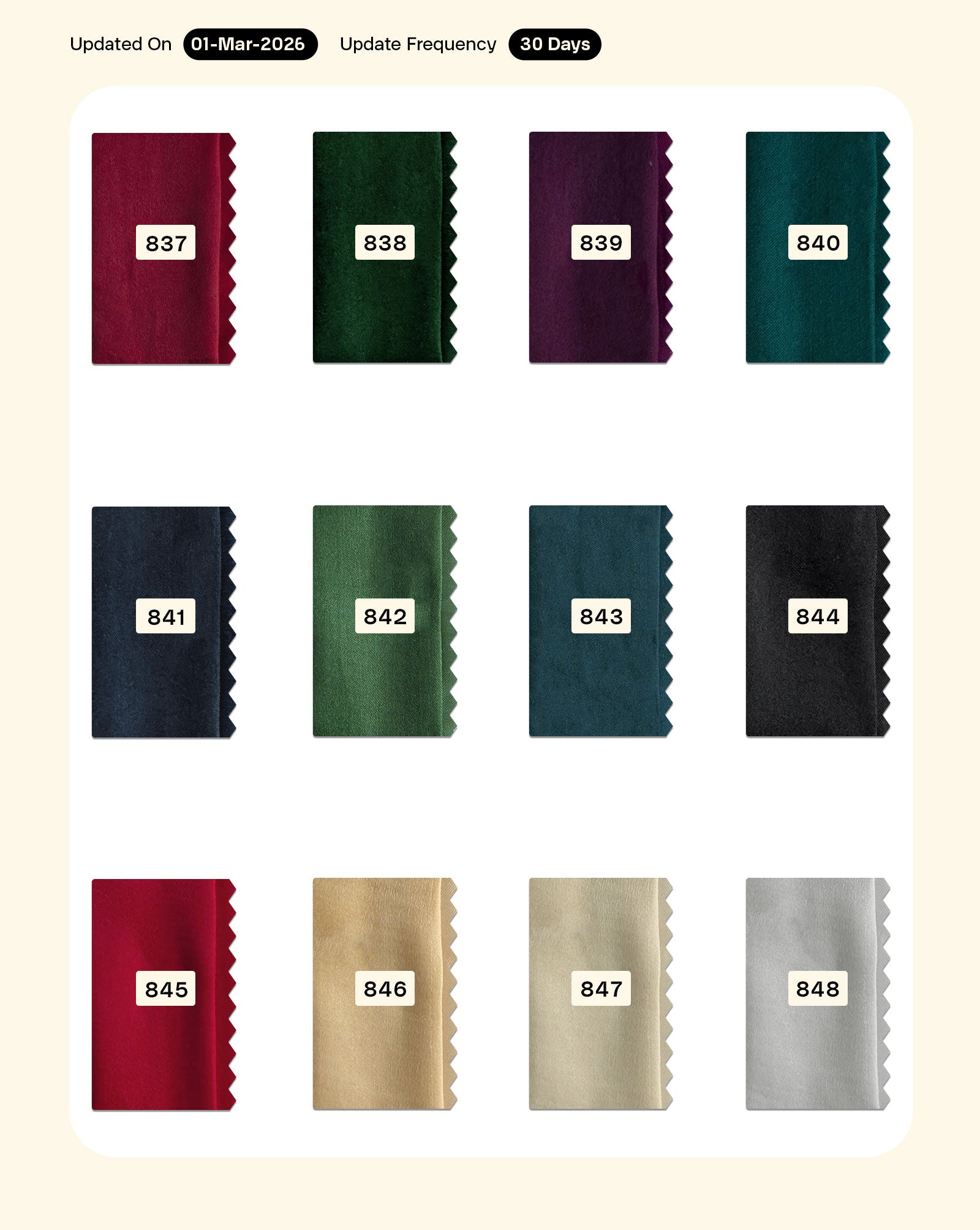 Poly Tussar Silk Mill Dyed Fabric - 6.5 kg