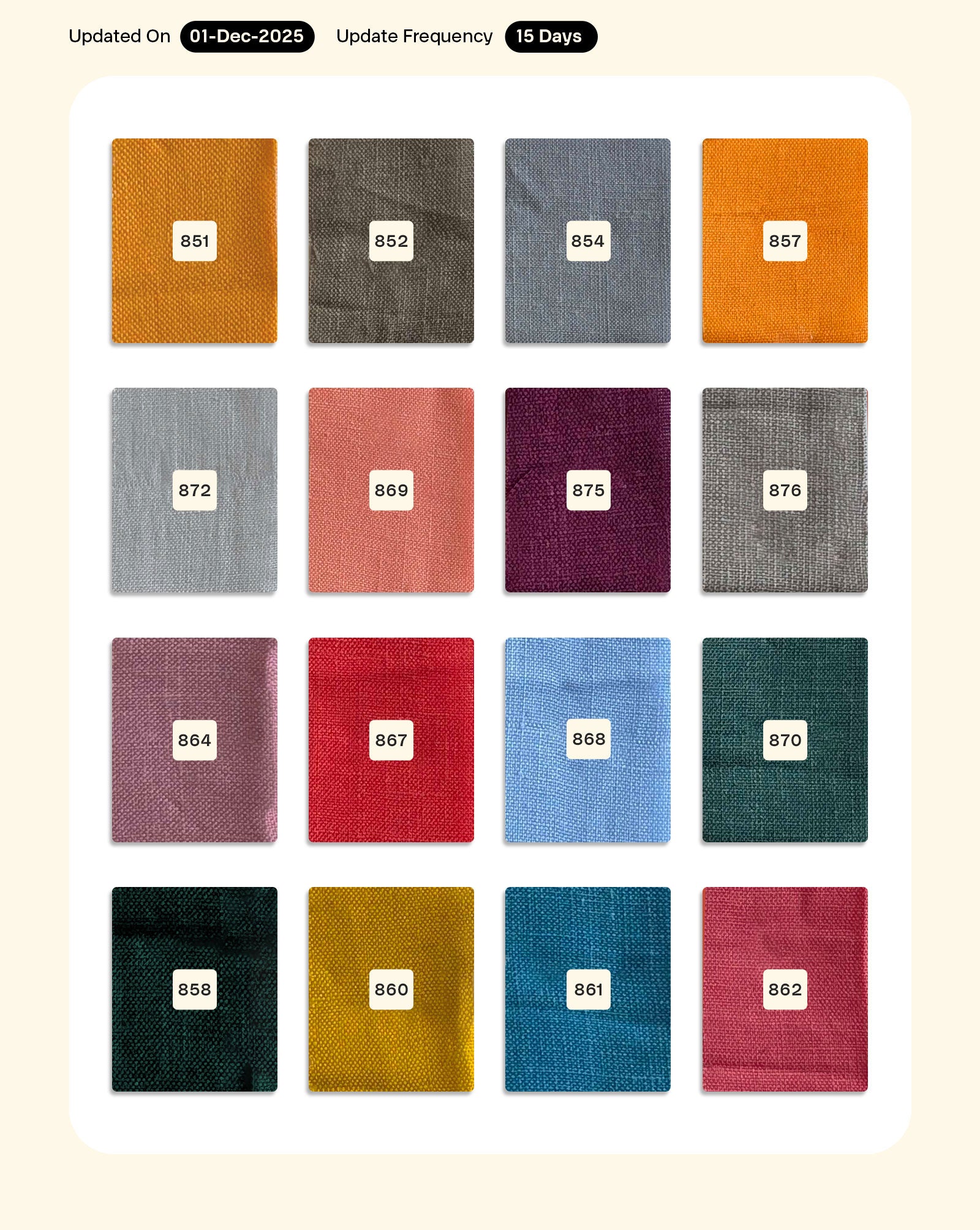 Poly Double Sided Slub Mill Dyed Fabric (Magic Slub) - 11 kg