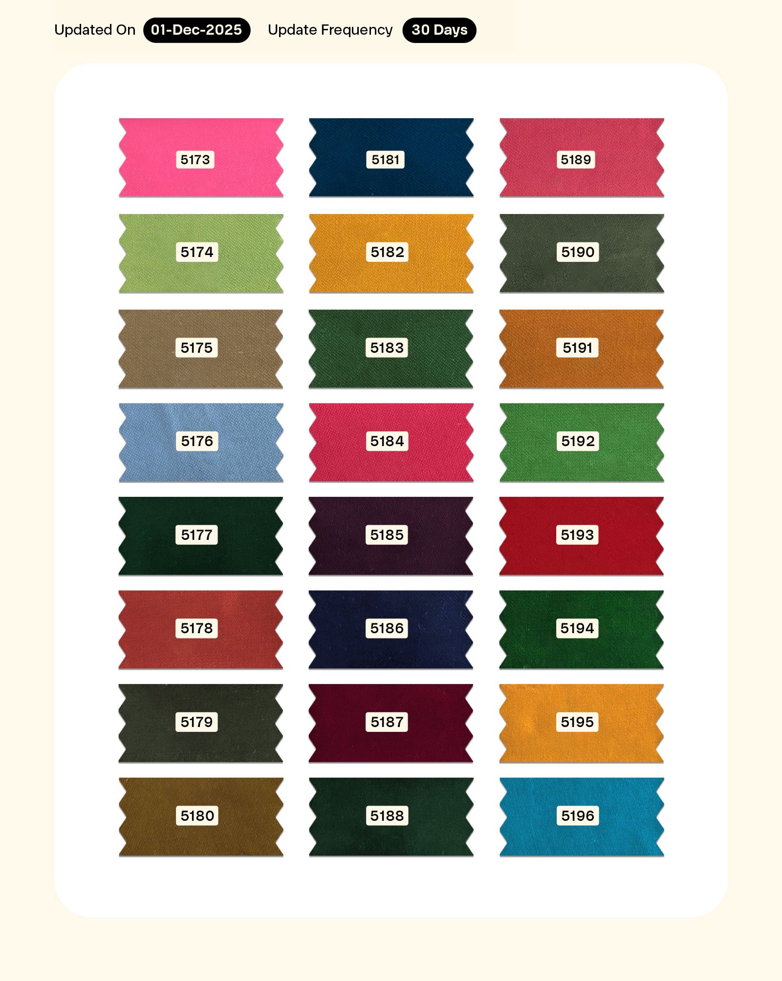 Cotton Jam Satin Mill Dyed Fabric 42" - 10 kg