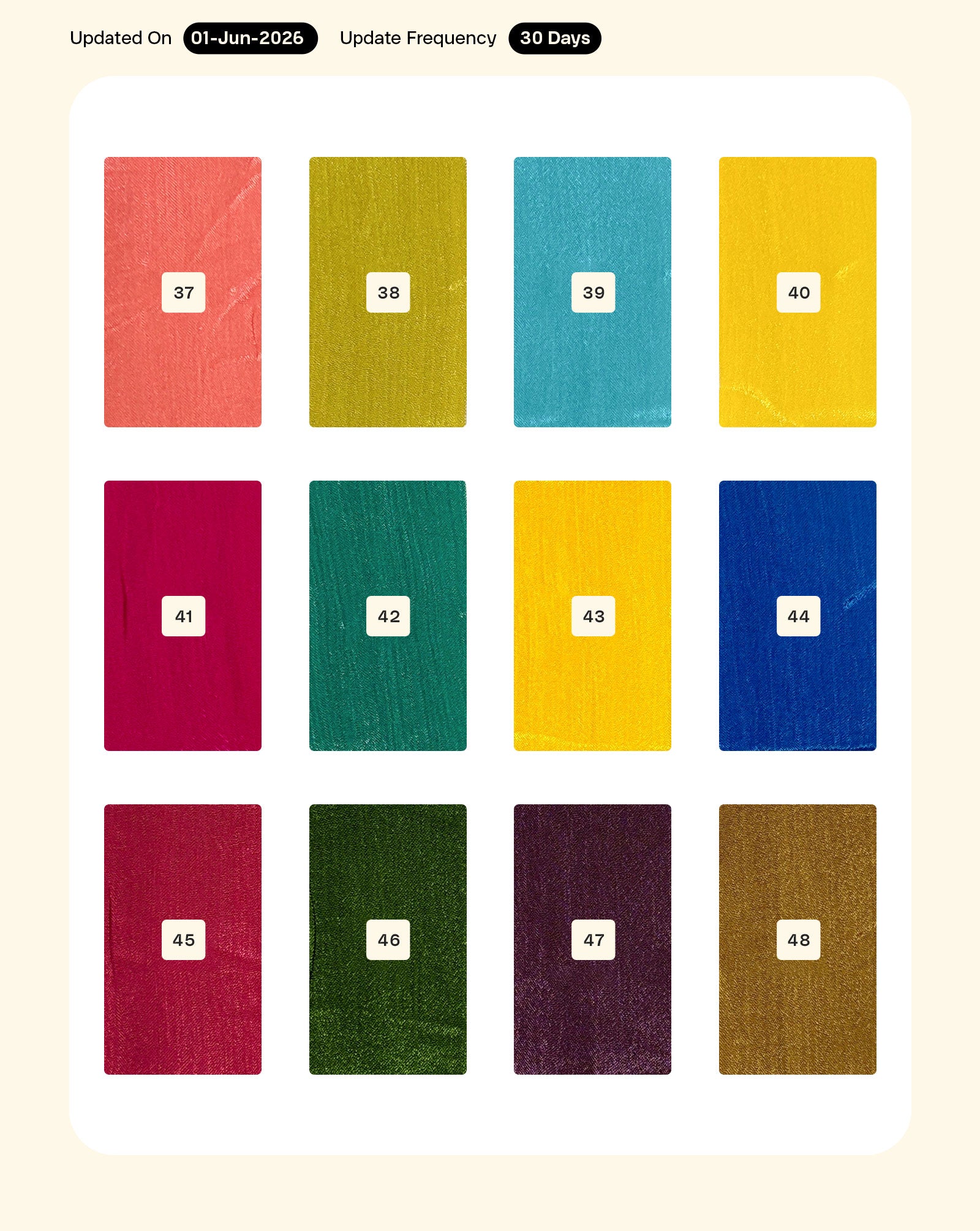 Viscose Chinnon Mill Dyed Fabric 44"