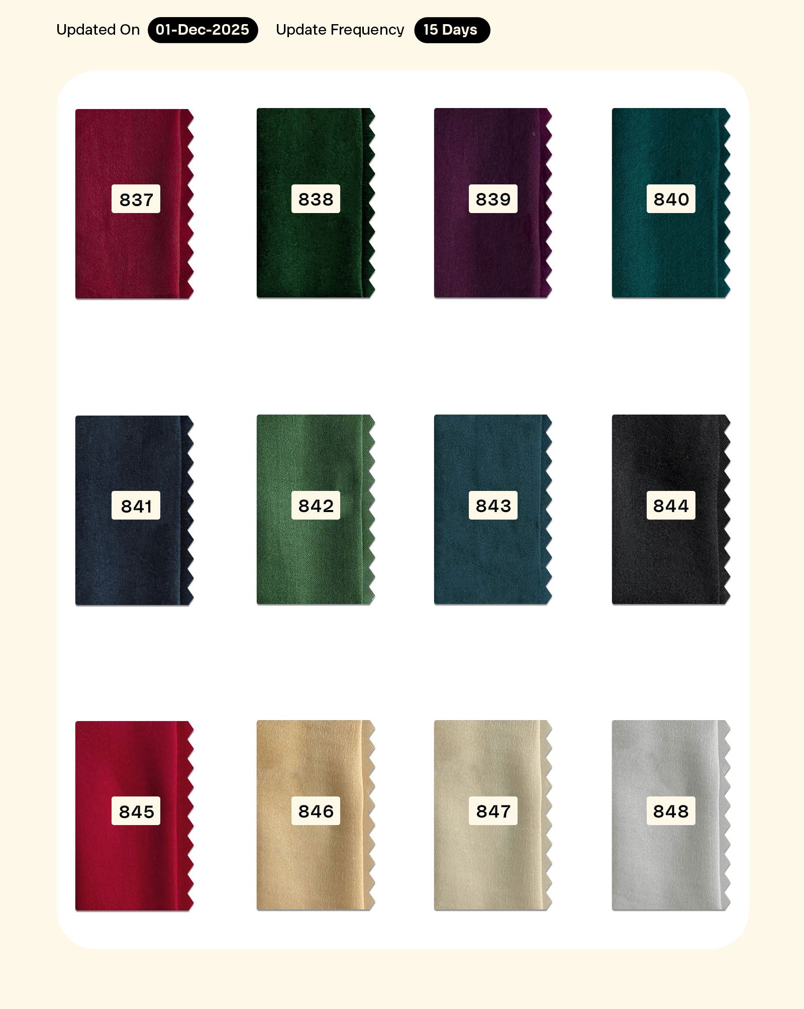 Poly Tussar Silk Mill Dyed Fabric - 6.5 kg