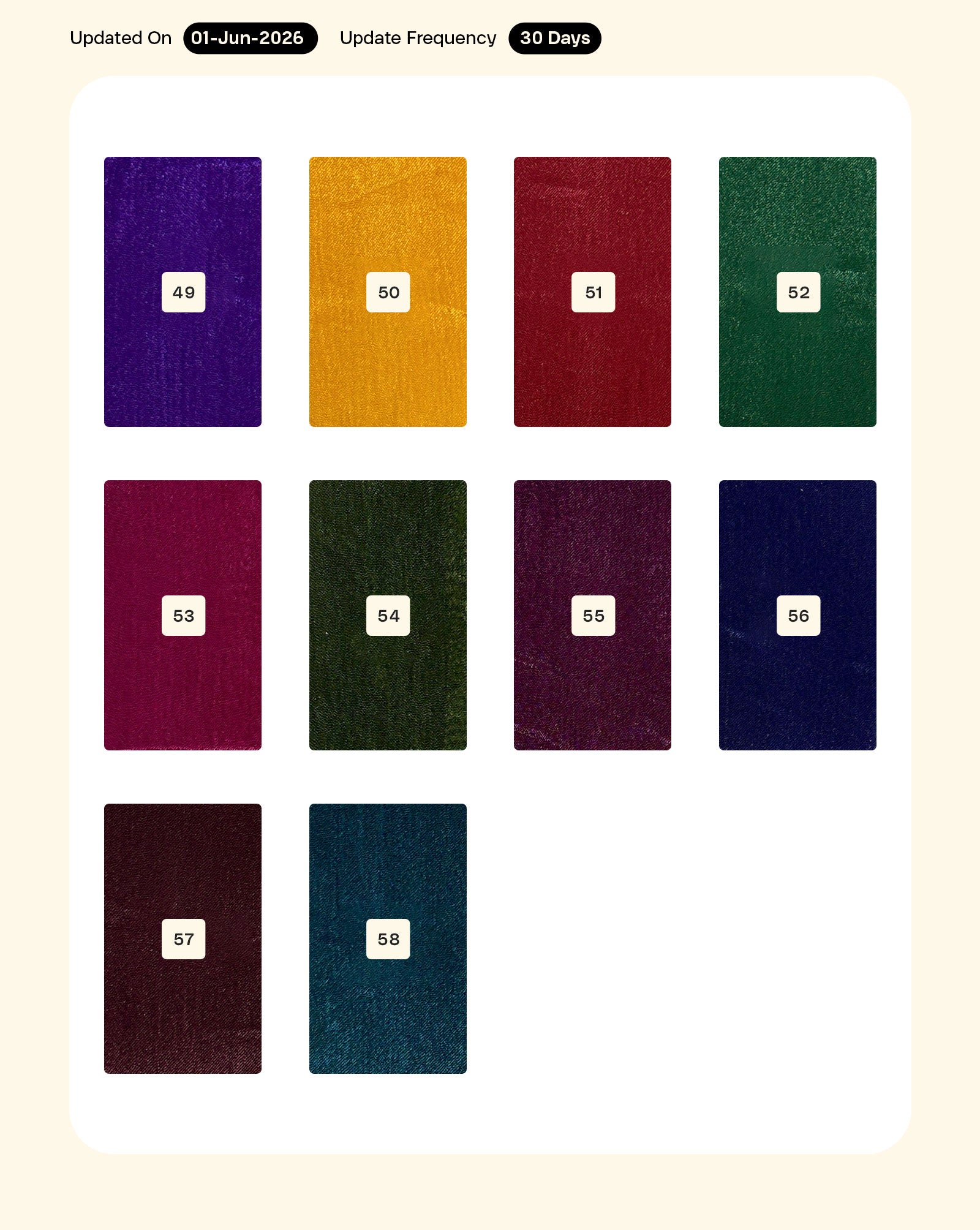 Viscose Chinnon Mill Dyed Fabric 44"