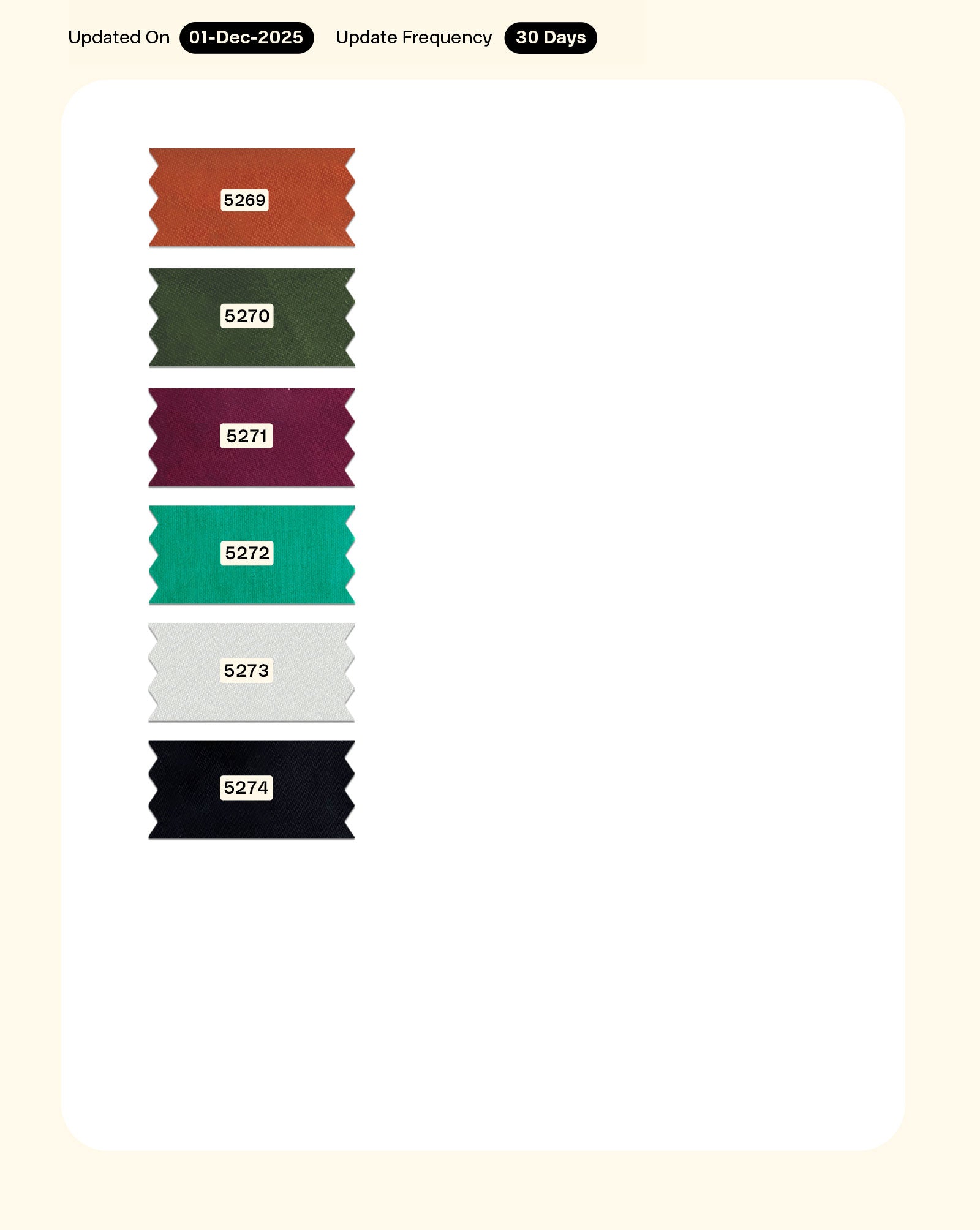 Cotton Jam Satin Mill Dyed Fabric 42" - 10 kg