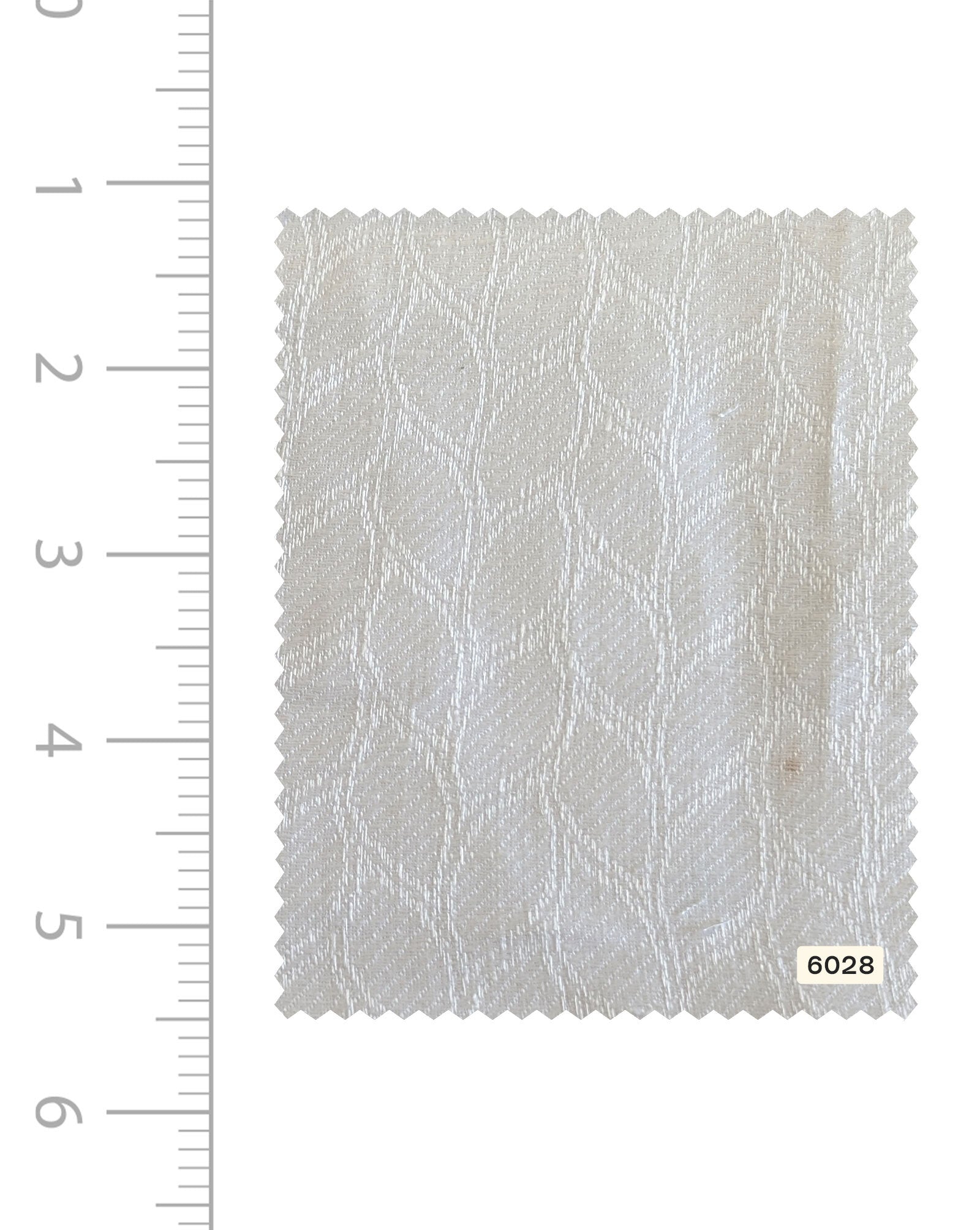 White 60 Lea Pure Jacquard Linen Fabric 58"