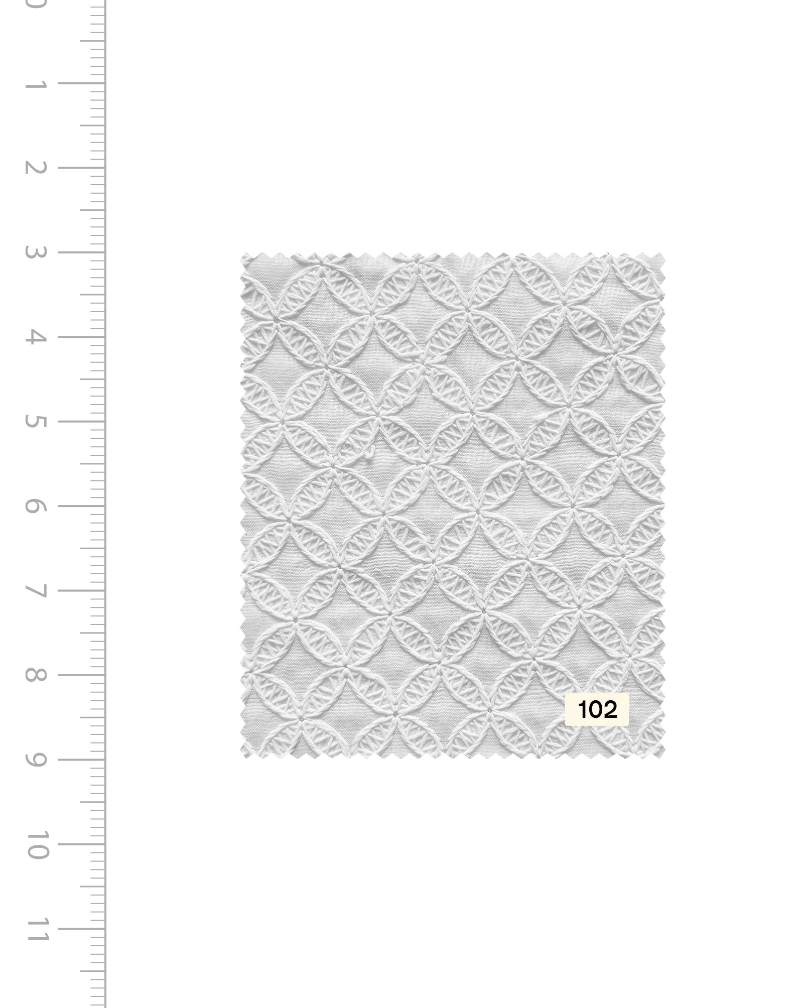 Shop Schiffli Blended Cotton Embroidery Fabric (Bleached) Online