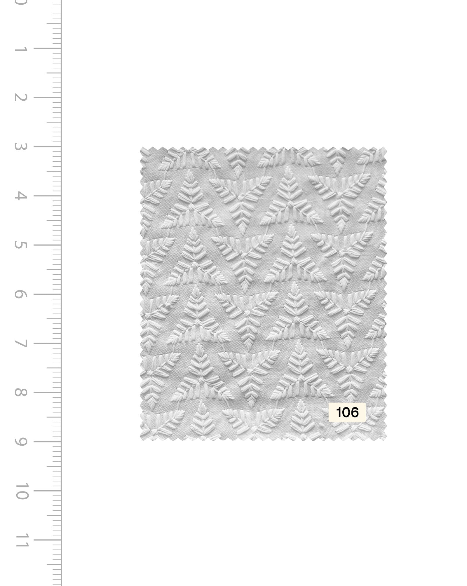 Schiffli Blended Cotton Embroidery Fabric (Bleached) For Sale