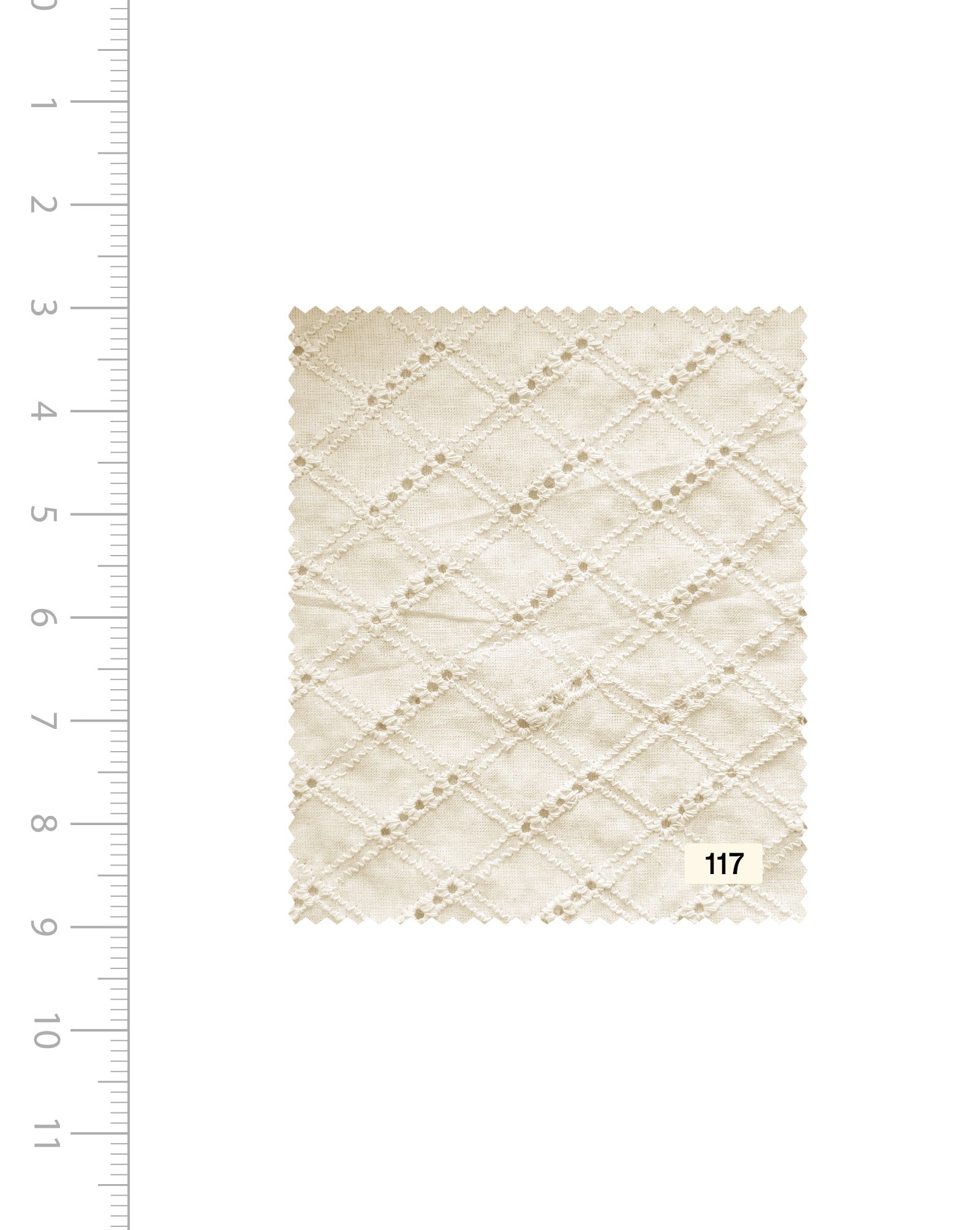 Shop Schiffli Embroidery Cotton Fabric (Greige) - 004 Online