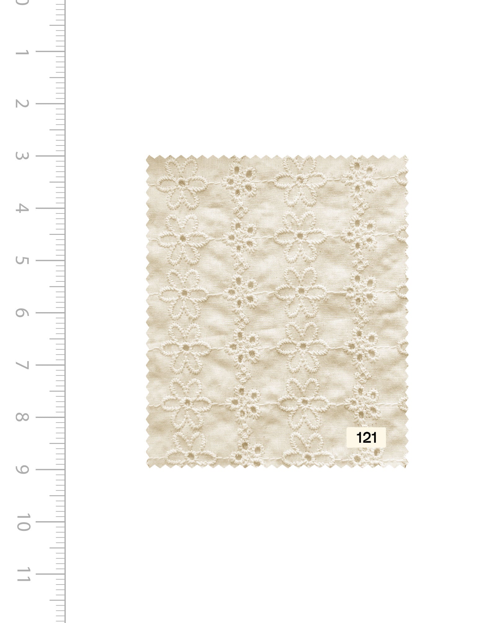 Schiffli Embroidery Cotton Fabric (Greige) - 004 Online