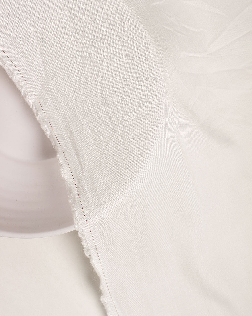 Off-White 30s Liva Heavy Rayon Plain Mill Dyed Fabric 56" - 21 kg
