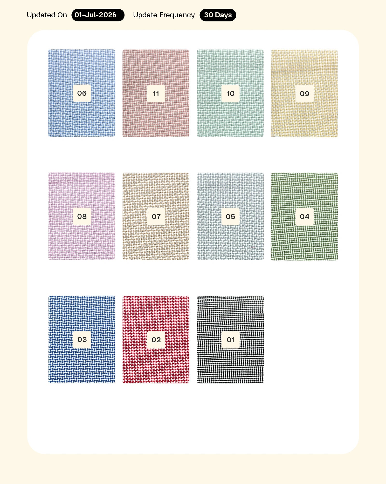 Cotton Oxford Yarn Dyed Fabric 58"