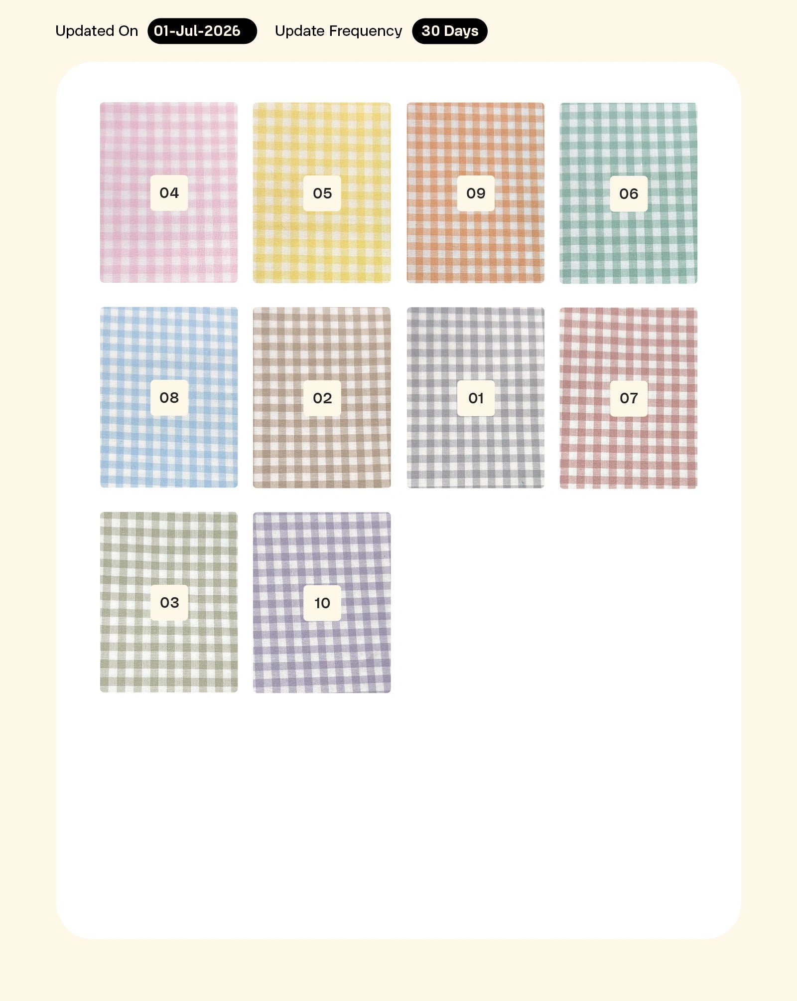 Cotton Gingham Checks Yarn Dyed Fabric 58"