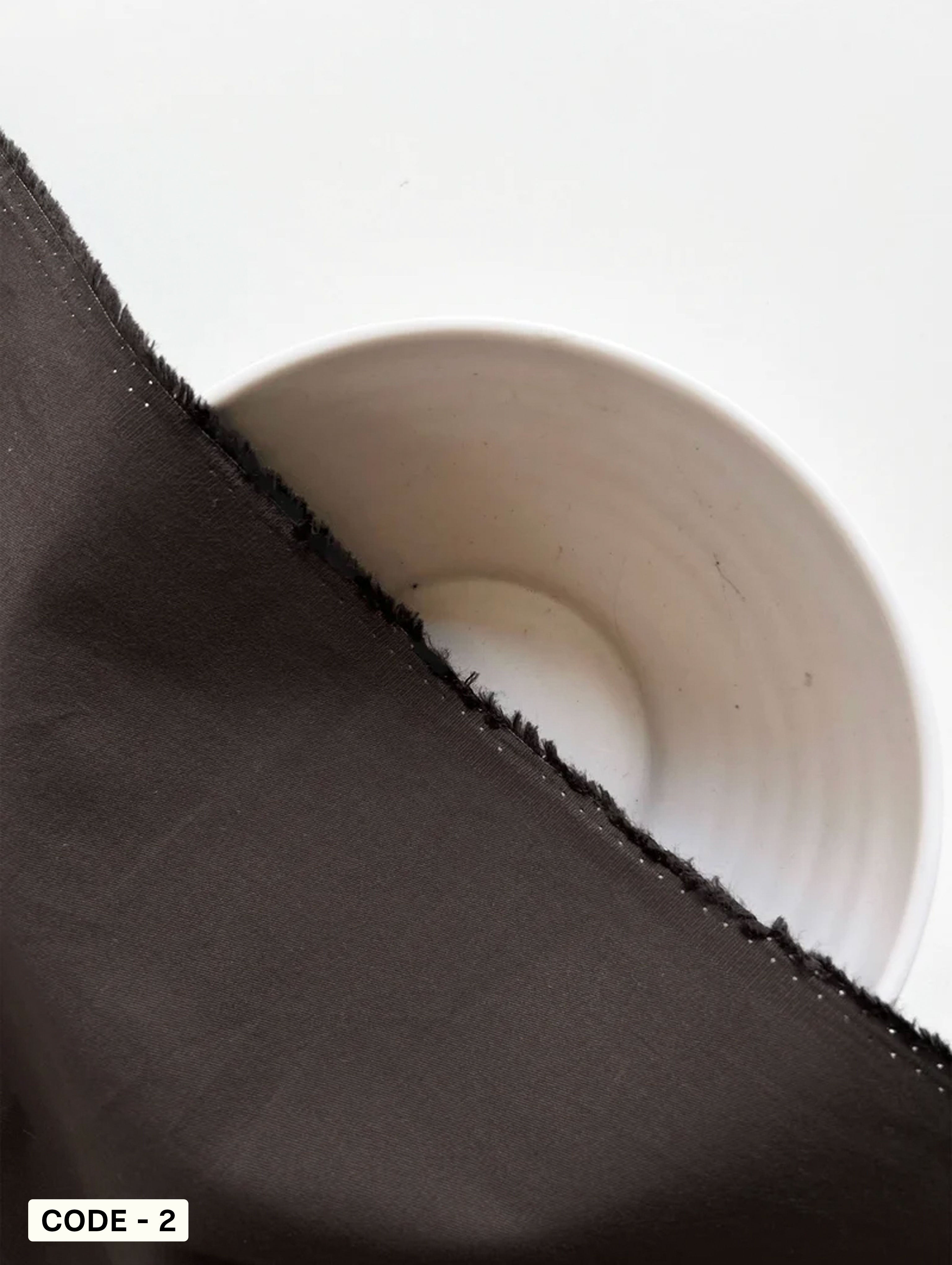 Brown 30s Cotton Twill Lafer Mill Dyed Fabric 57"