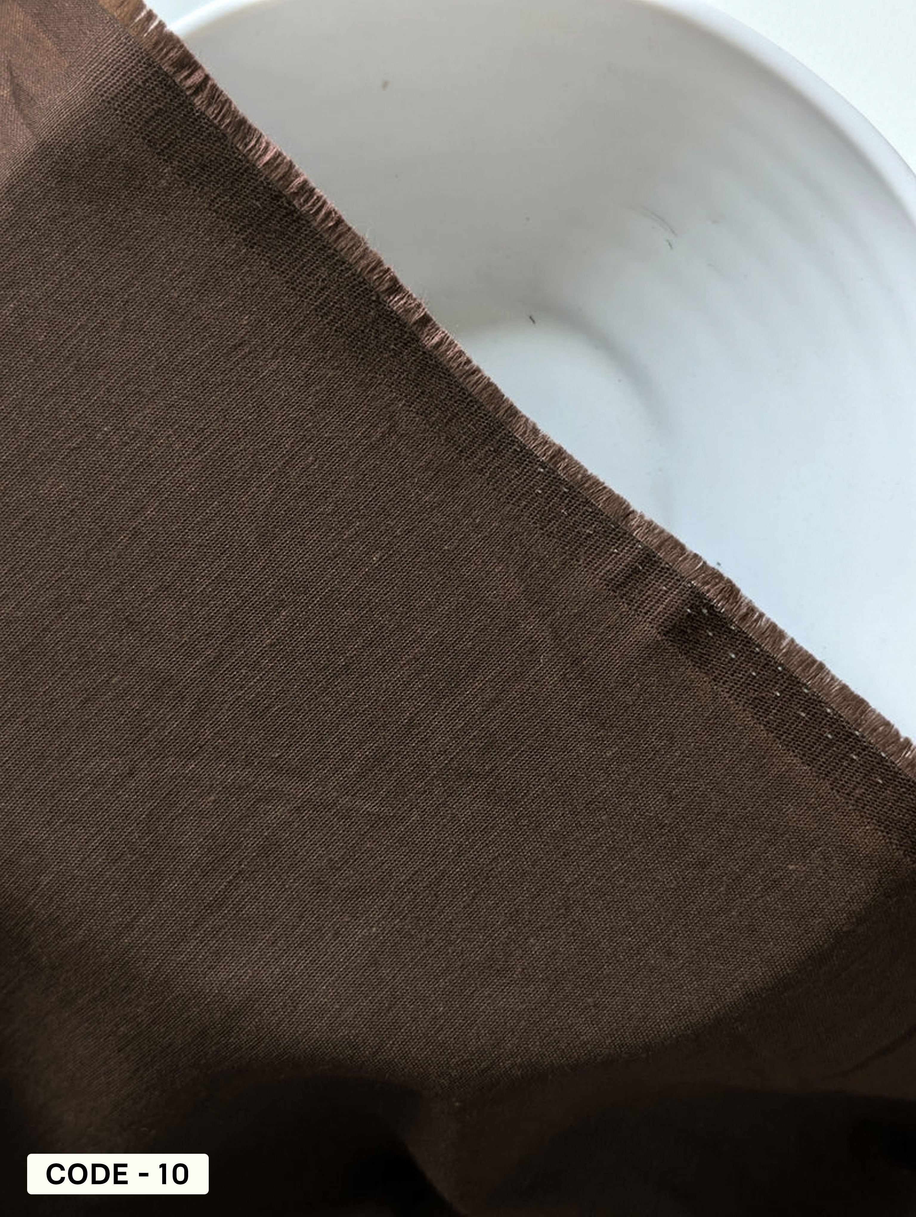 Dark Brown LENZING™ TENCEL™ Cotton Flex Plain Mill Dyed Fabric 60"