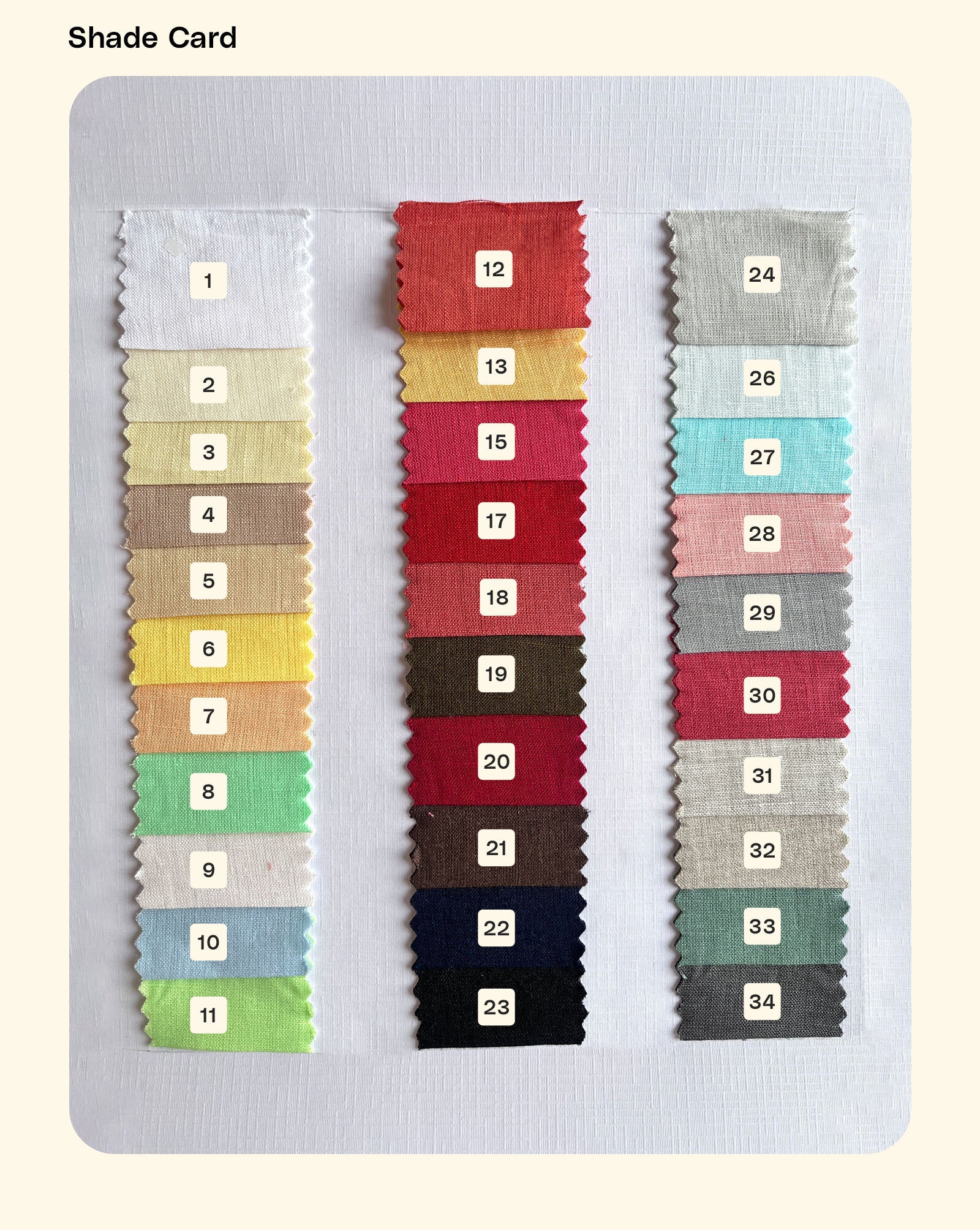 60 Lea Pure Linen Mill Dyed Fabric 58"