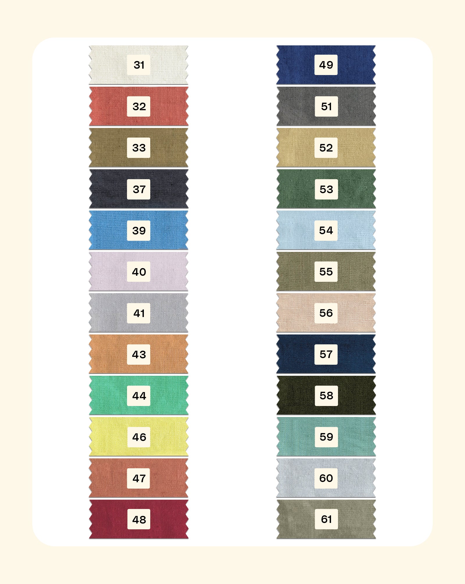 80% Cotton 20% linen Mill Dyed Fabric 58"