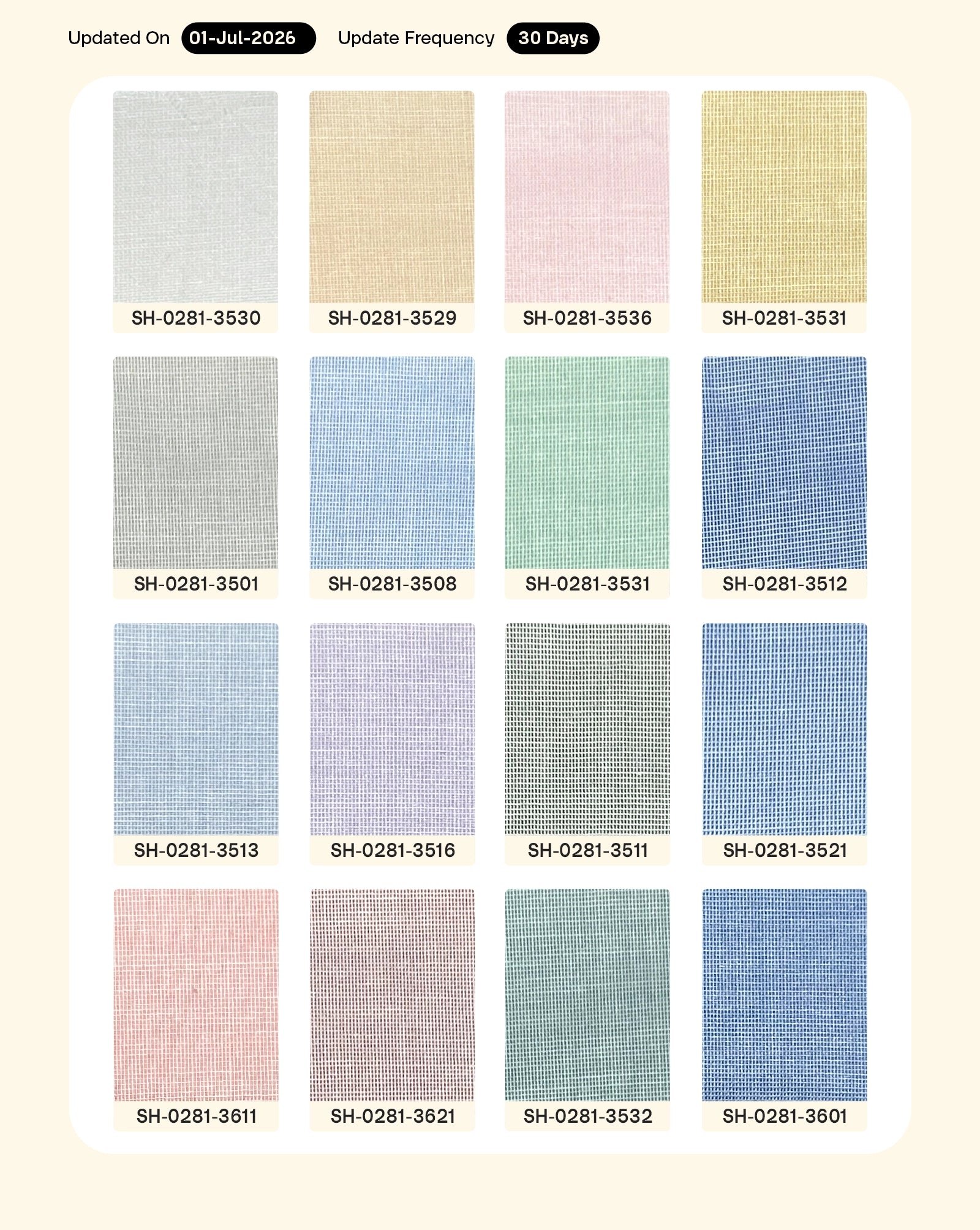 Poly Cotton Filafil Yarn Dyed Fabric 56"