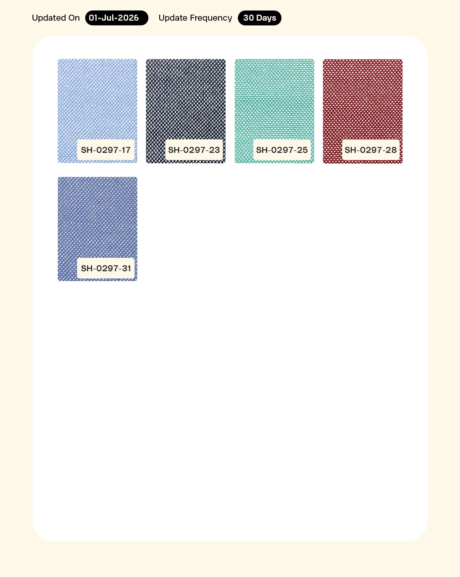 Poly Cotton Oxford Fabric 56"