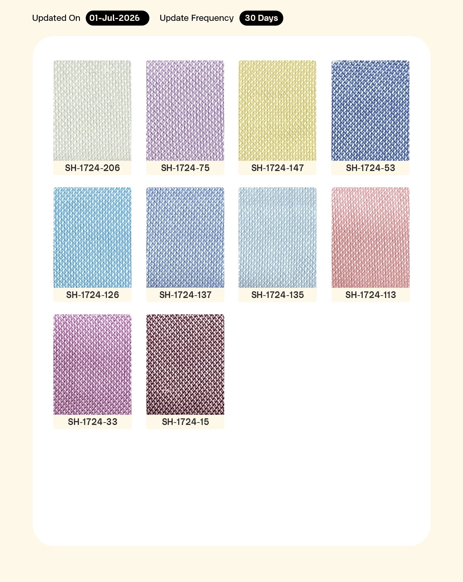 Poly Cotton Dobby Yarn Dyed Fabric 56"