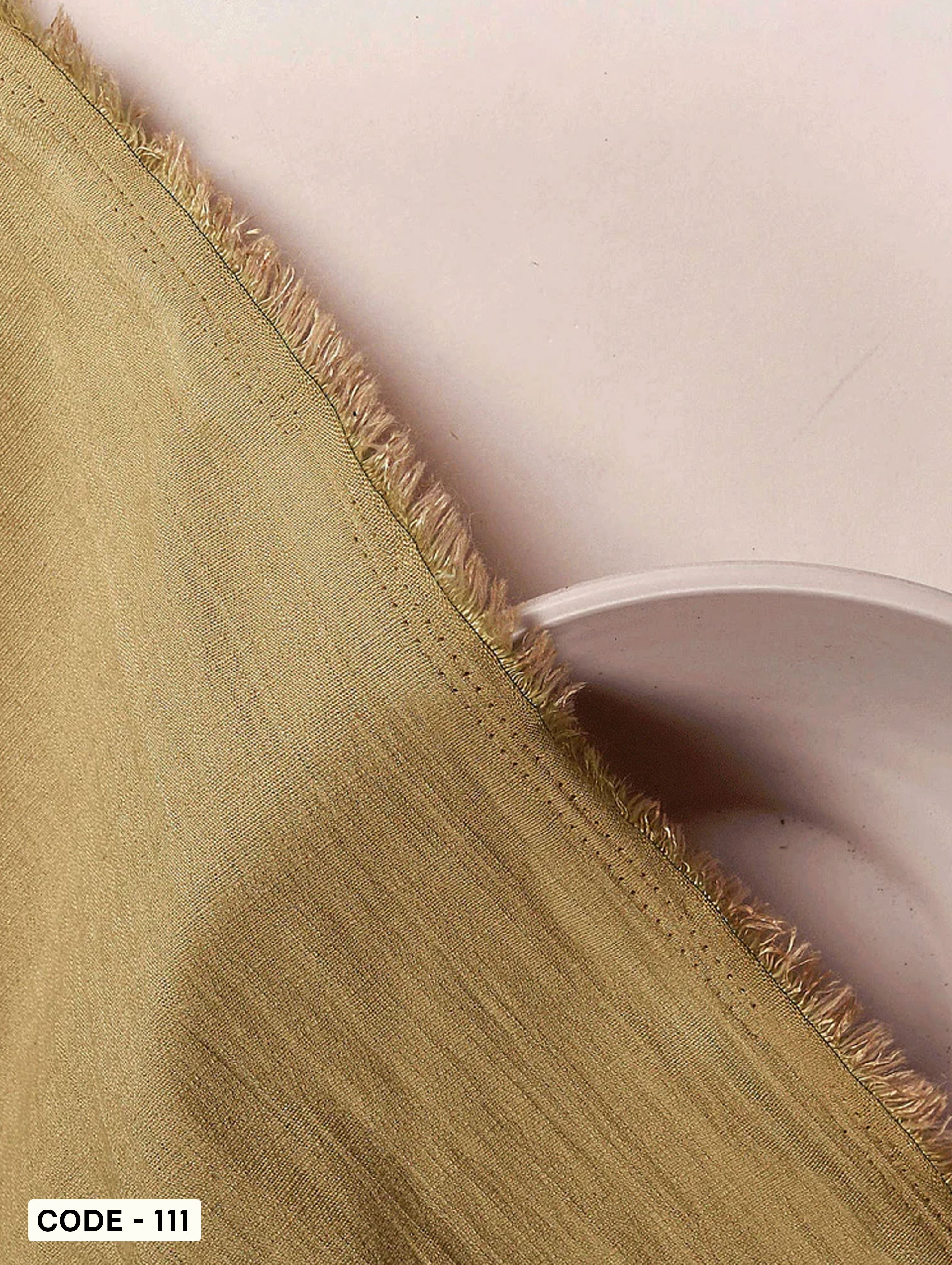 Beige 30s Liva Rayon Lycra Mill Dyed Fabric 48"