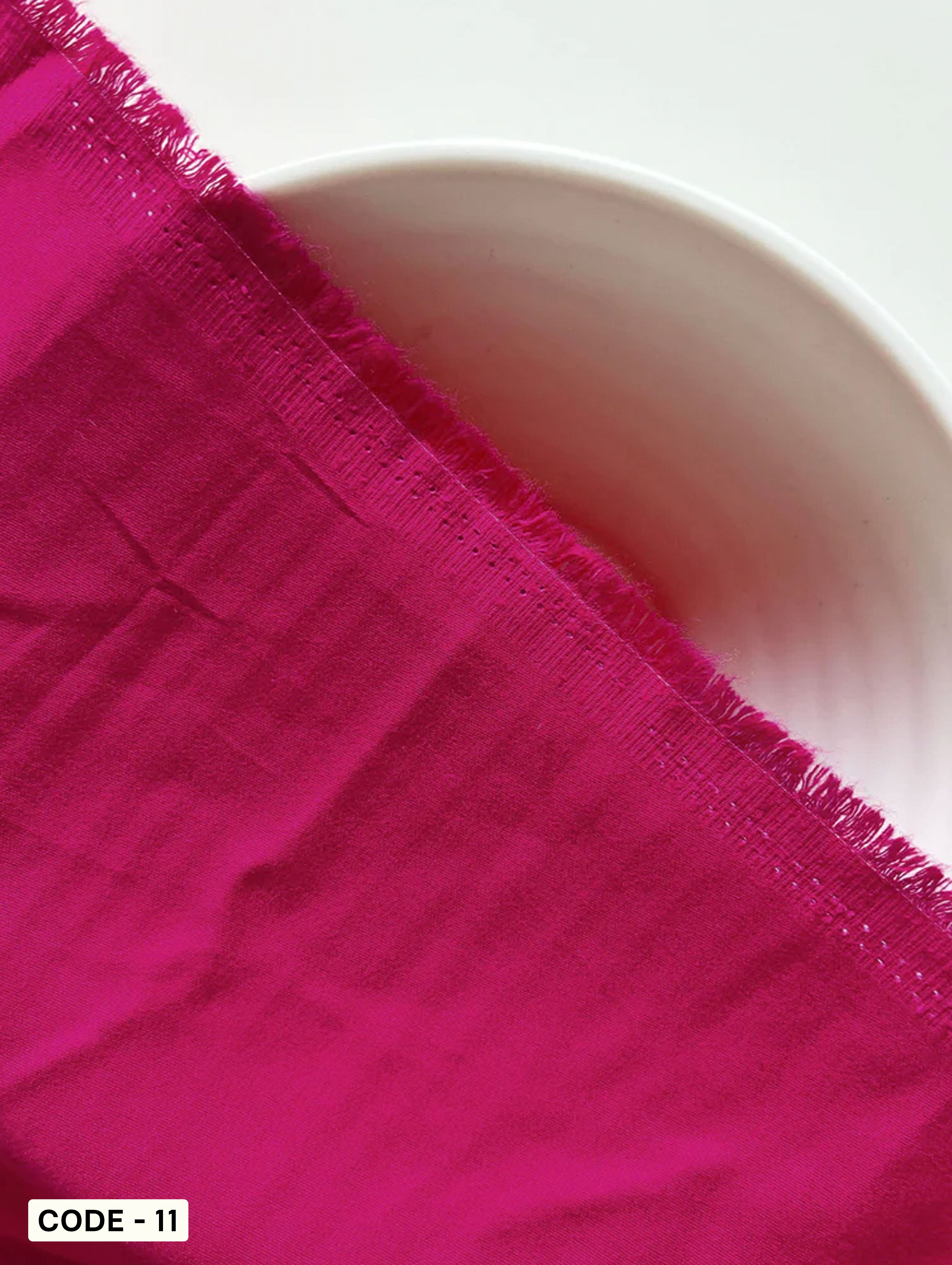 Fuchsia Viscose Gaji Satin Mill Dyed Fabric 56" - 20 kg