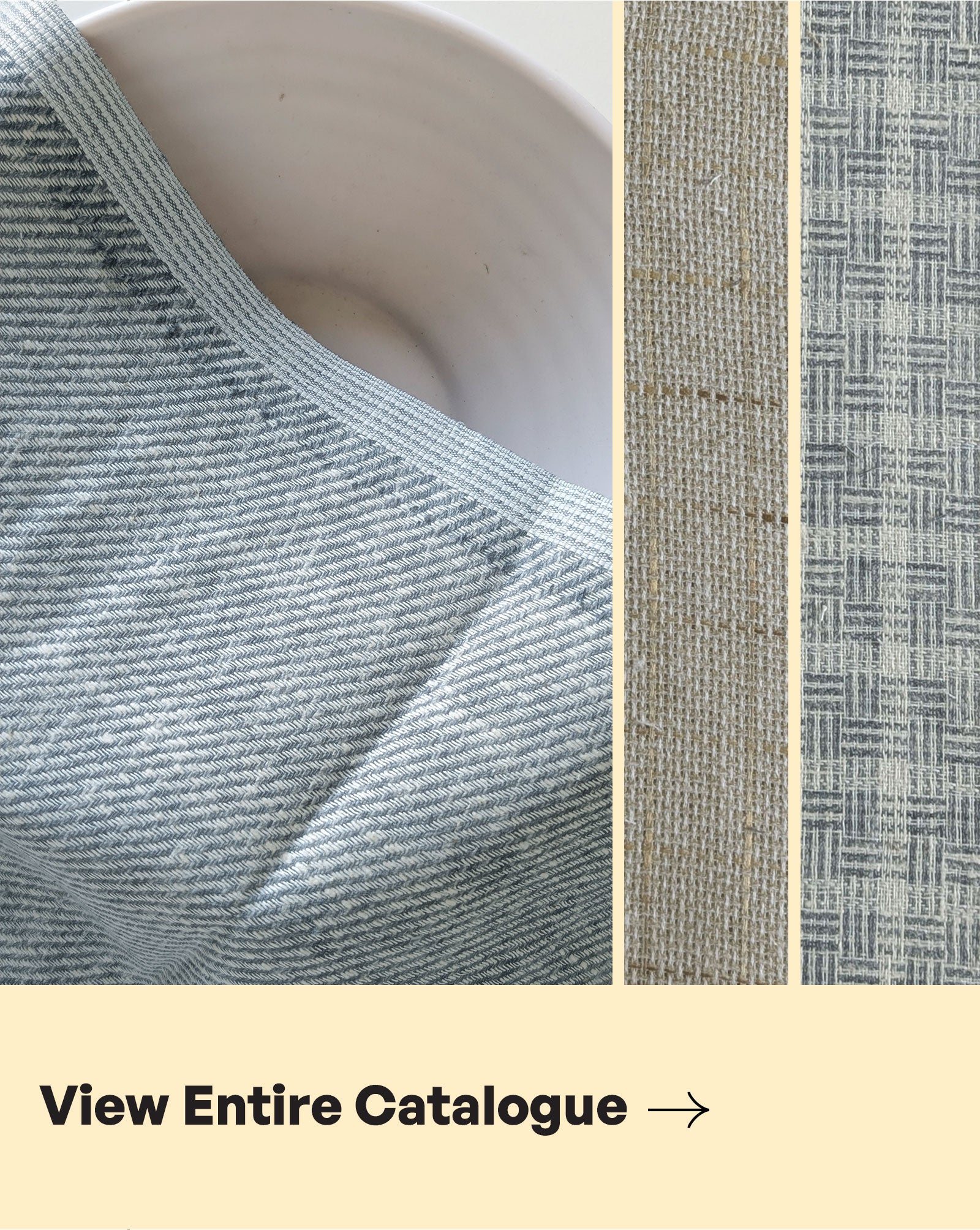 Loom Textured Blended Cotton Yarn Dyed Fabric 58"