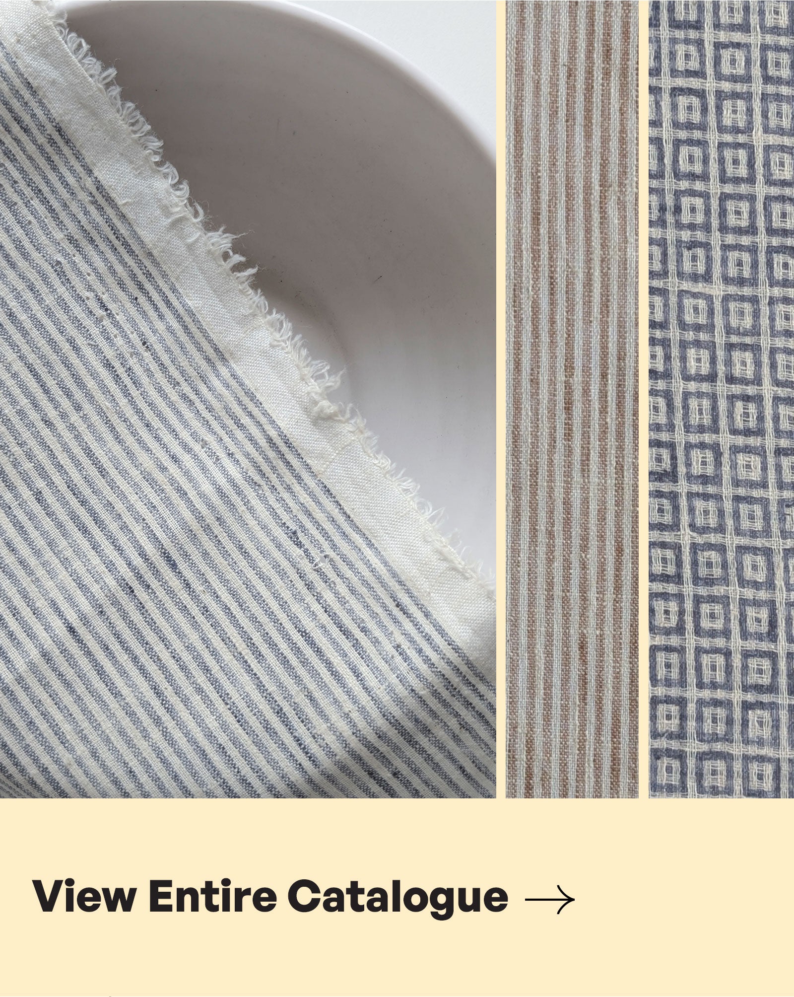 Loom Textured Blended Cotton Yarn Dyed Fabric
