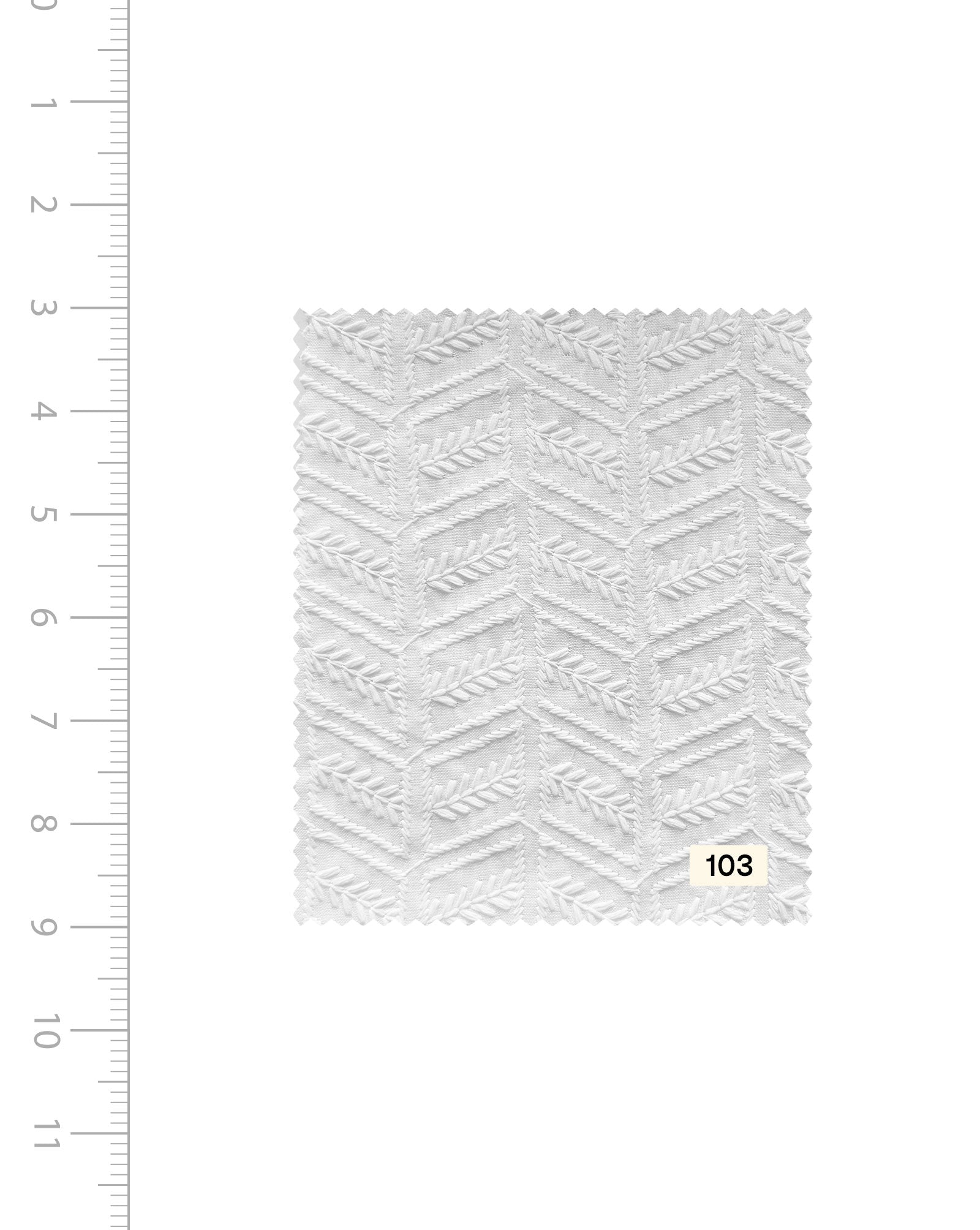 Schiffli Blended Cotton Embroidery Fabric (Bleached) Buy now