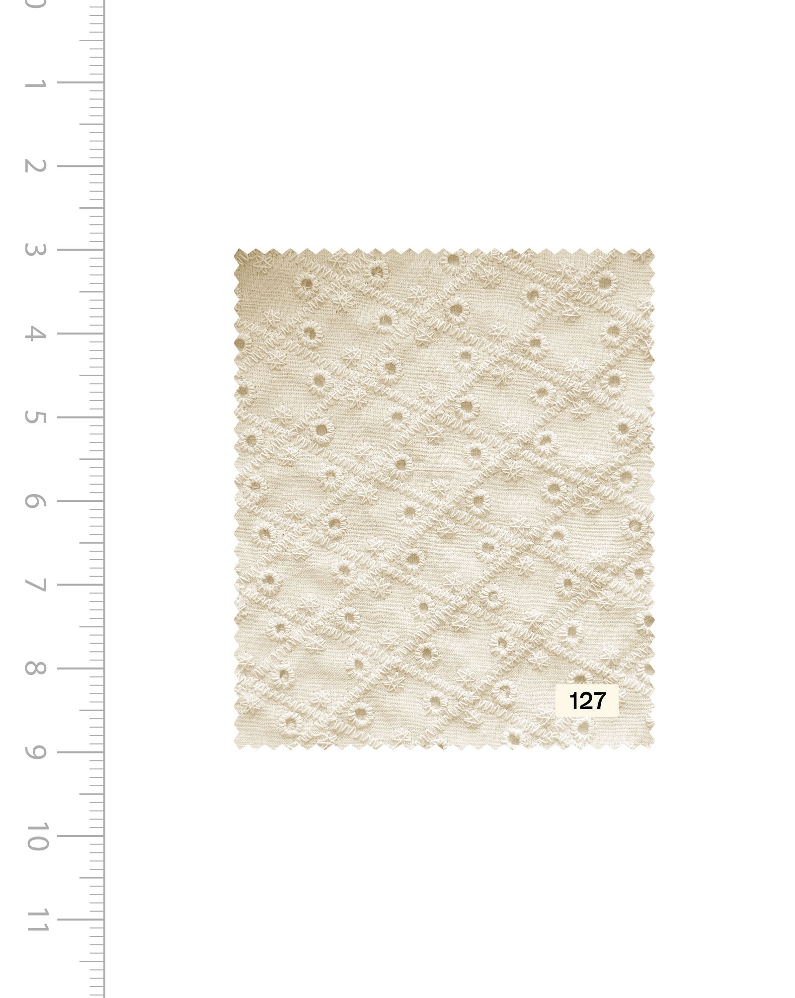 Order Schiffli Embroidery Cotton Fabric (Greige) - 004 Online