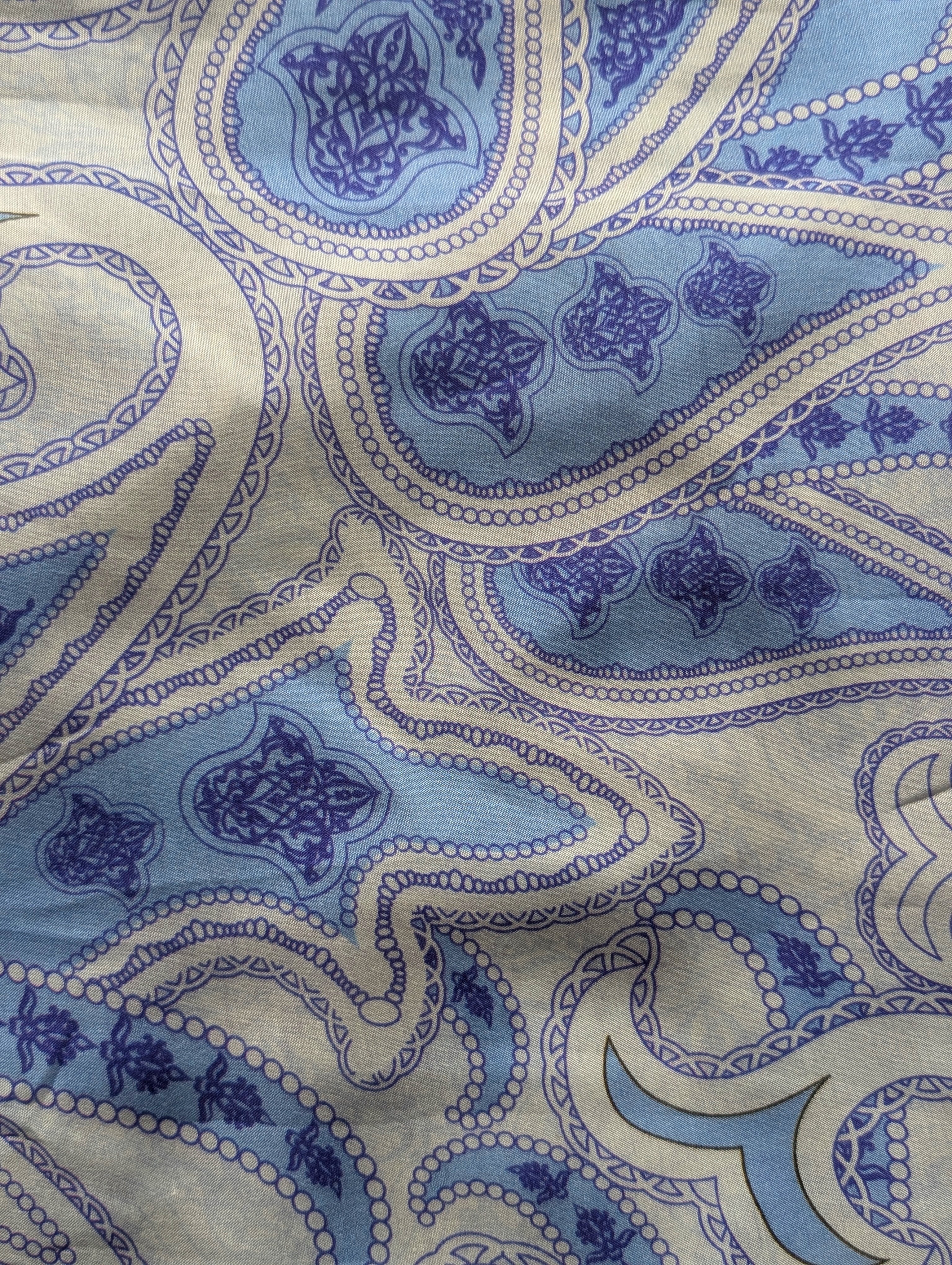 Digital Print 70 Gram Bemberg Muslin Fabric