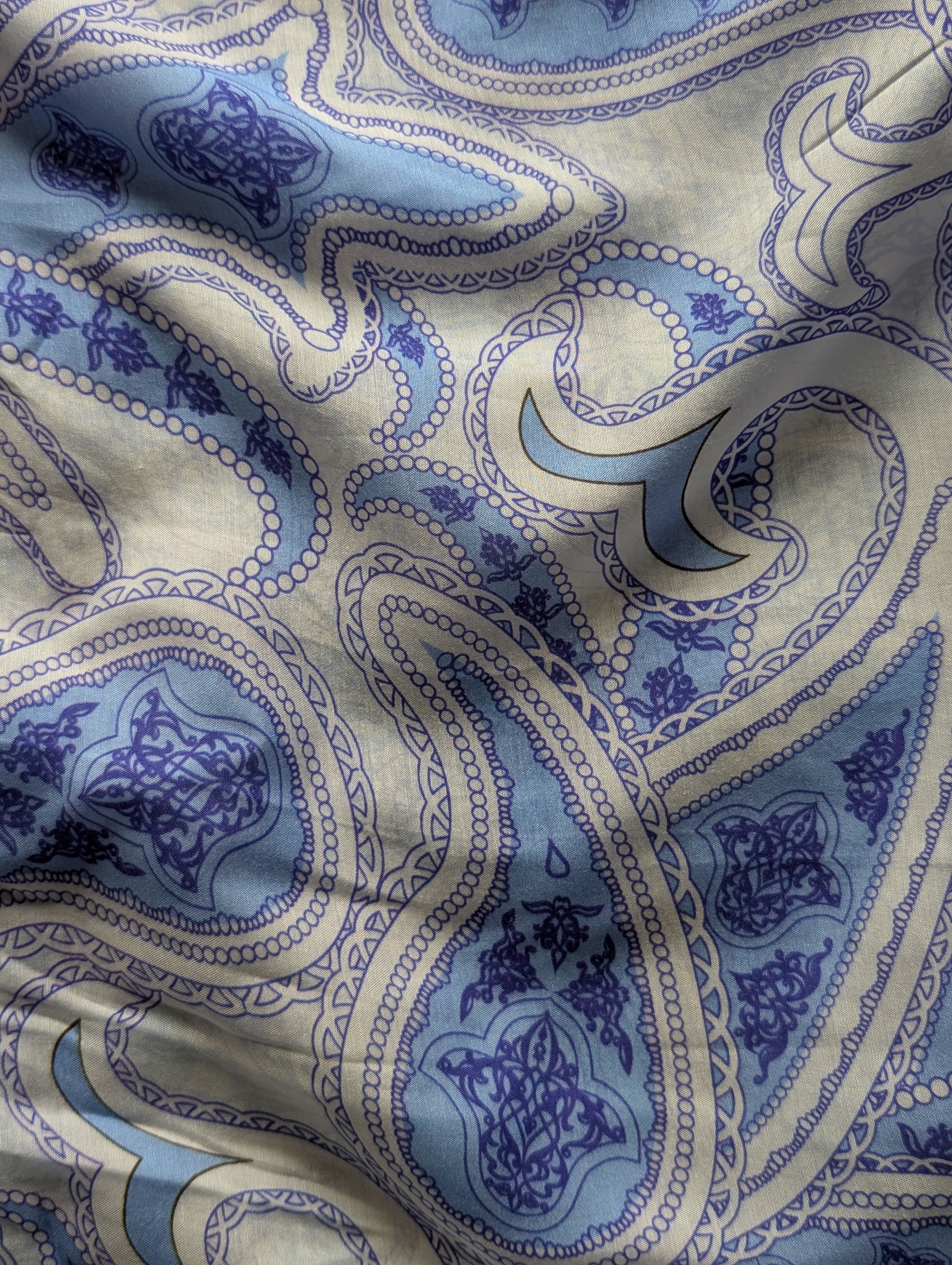 Digital Print 70 Gram Bemberg Muslin Fabric