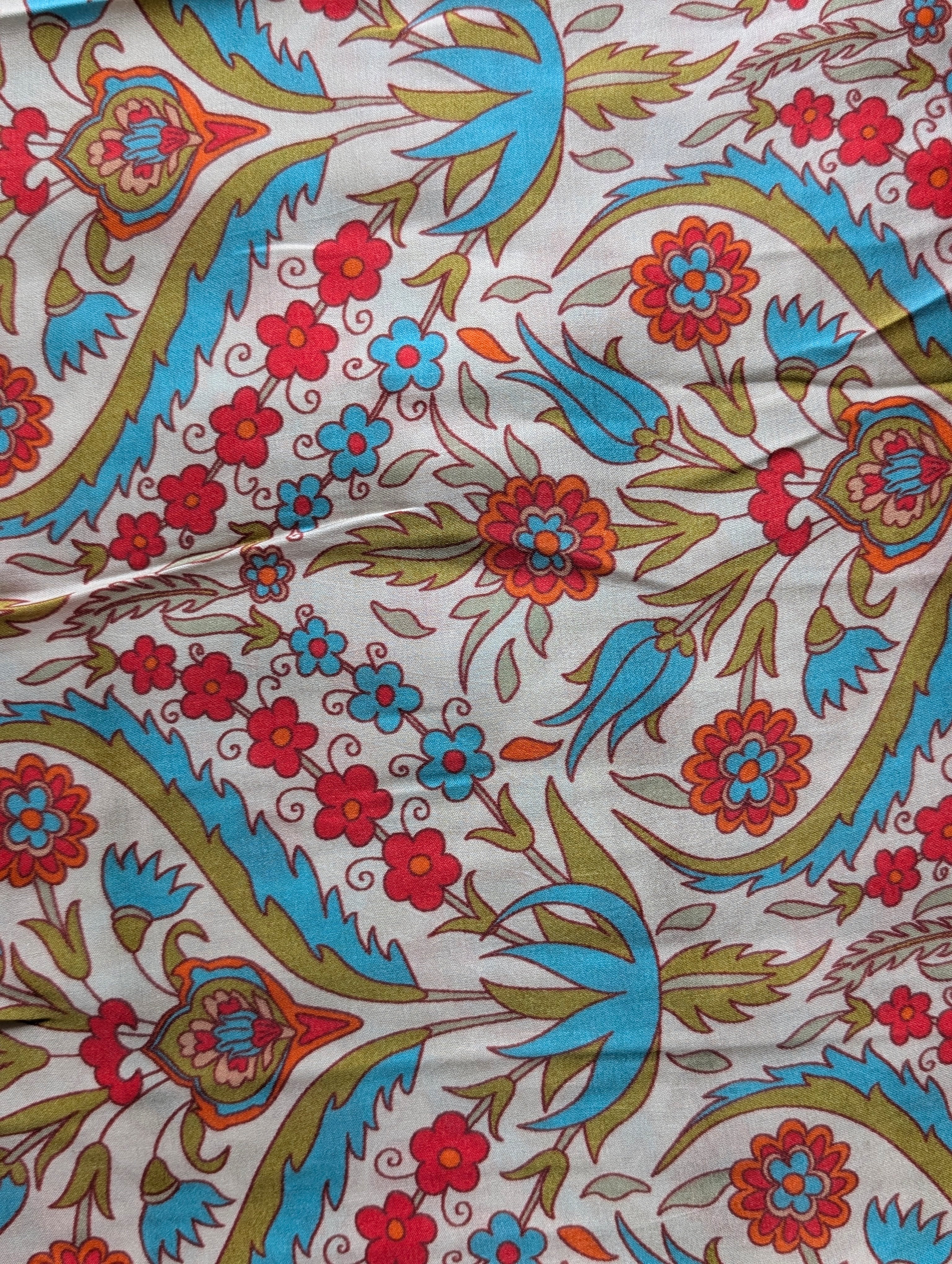 Digital Print 100 Gram Bemberg x Modal Satin Fabric (Gaji Silk)