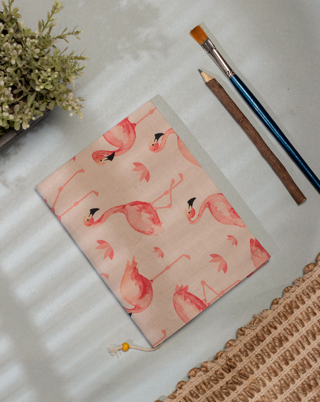 Handmade Digital Print Cotton Fabric Cover Diary