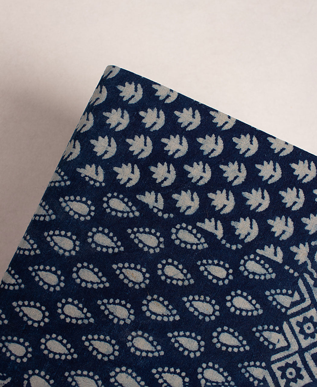 Handmade Indigo Hand Block Cotton Fabric Cover Diary